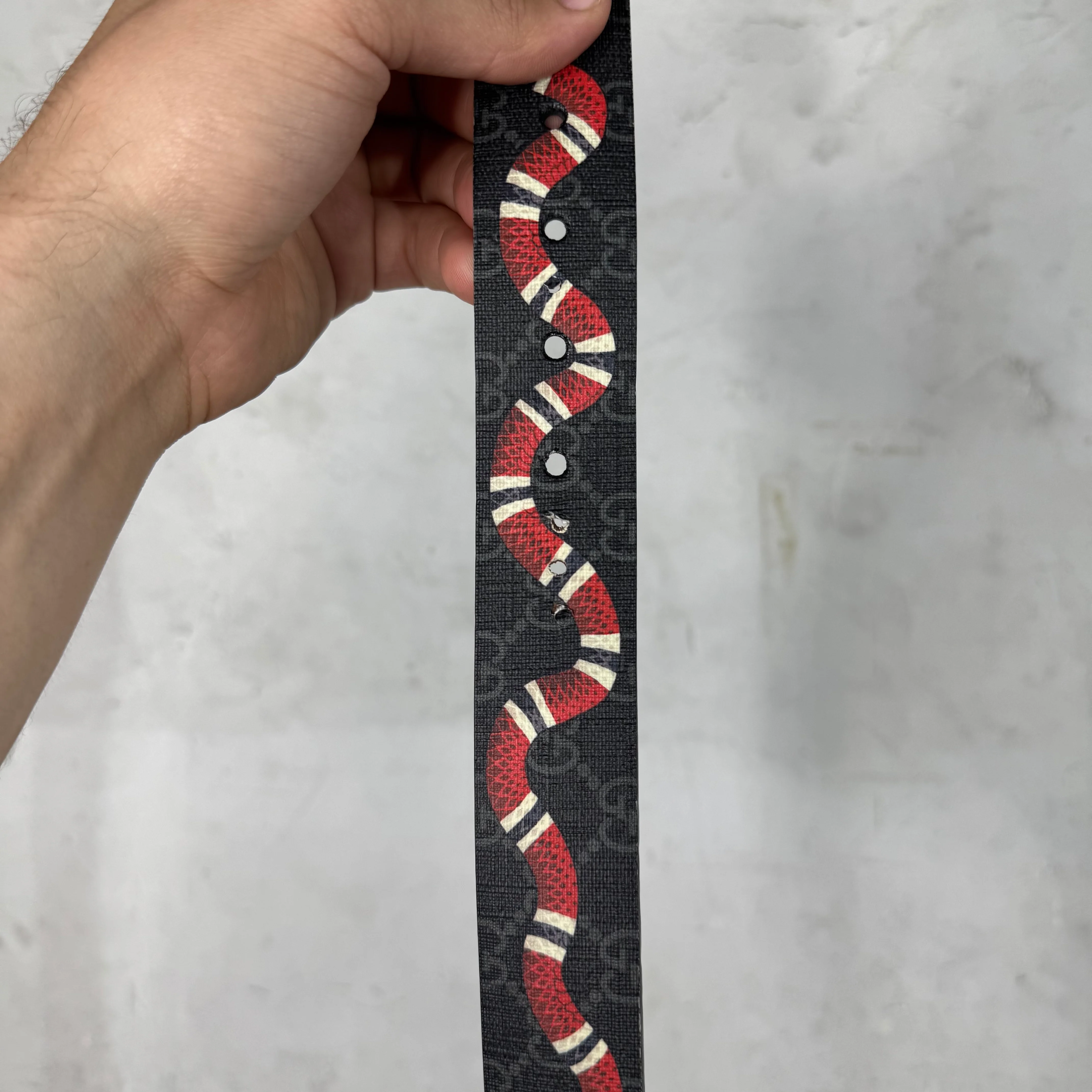 Gucci Monogram Snake Belt - Image 2