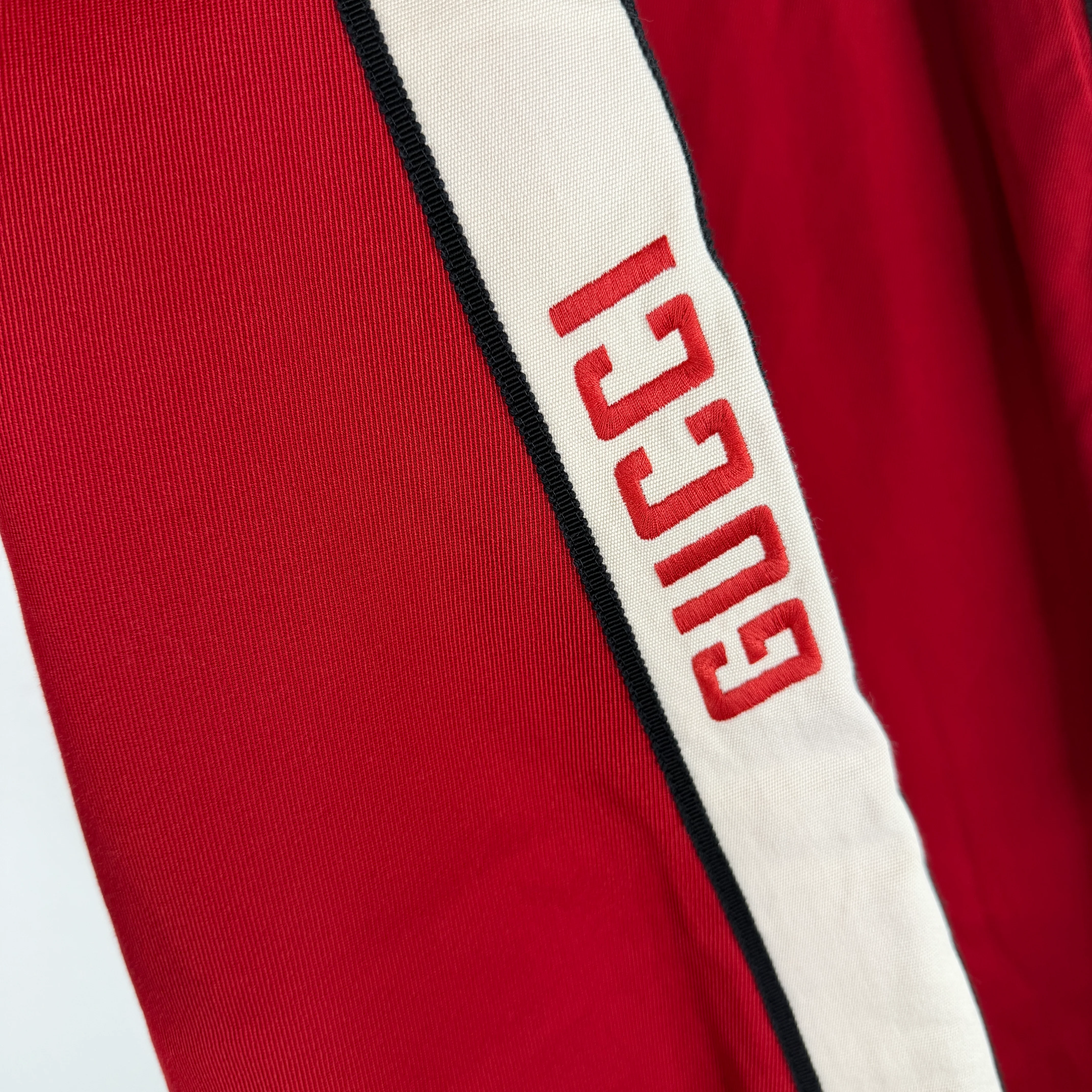 Gucci Red Band Side Stripe Drawstring Track Pants - Image 6
