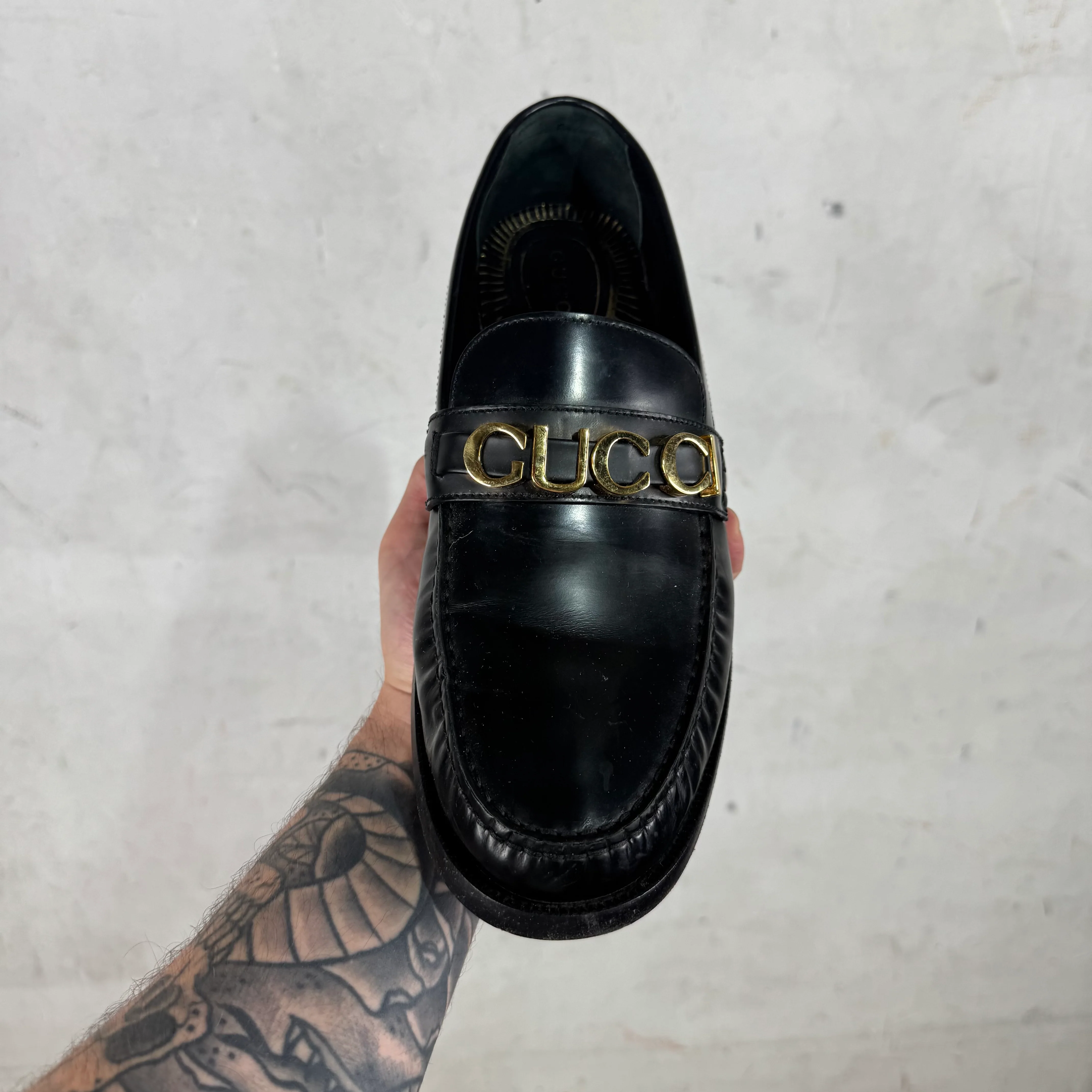 Gucci Spell-Out Penny Loafers - Image 8