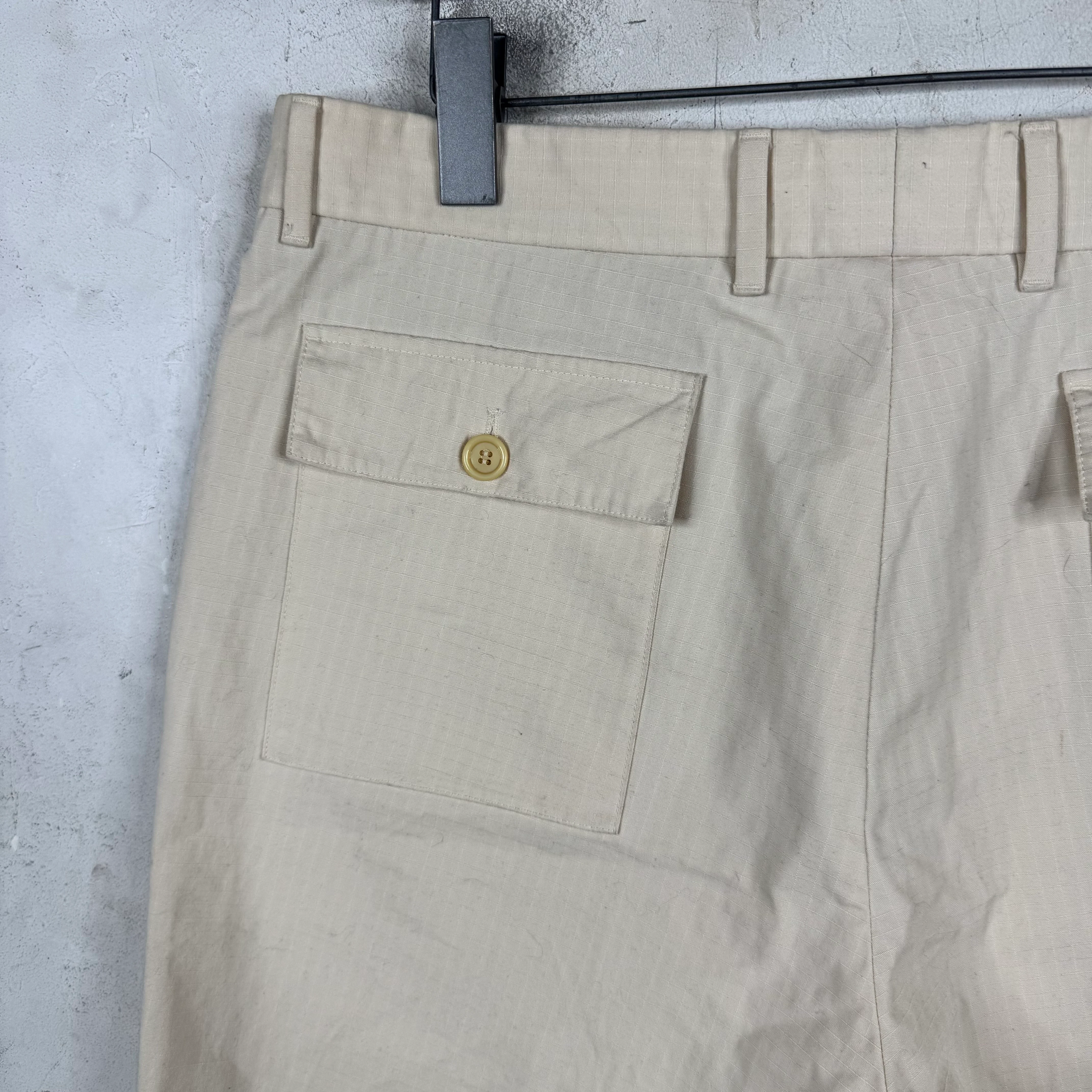 Gucci x TNF Cream Cargo Shorts - Image 6