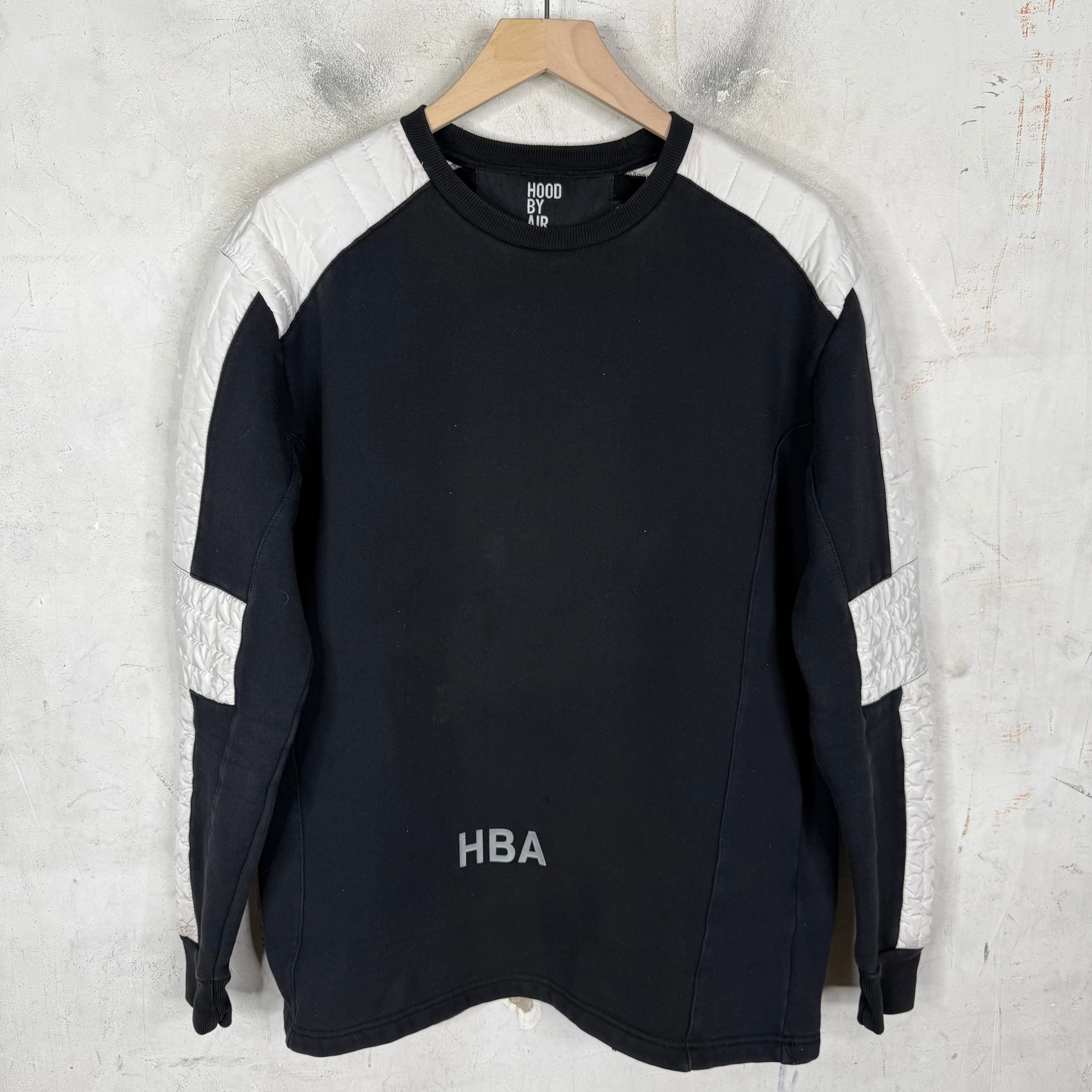 HBA Padded Stripe Crewneck
