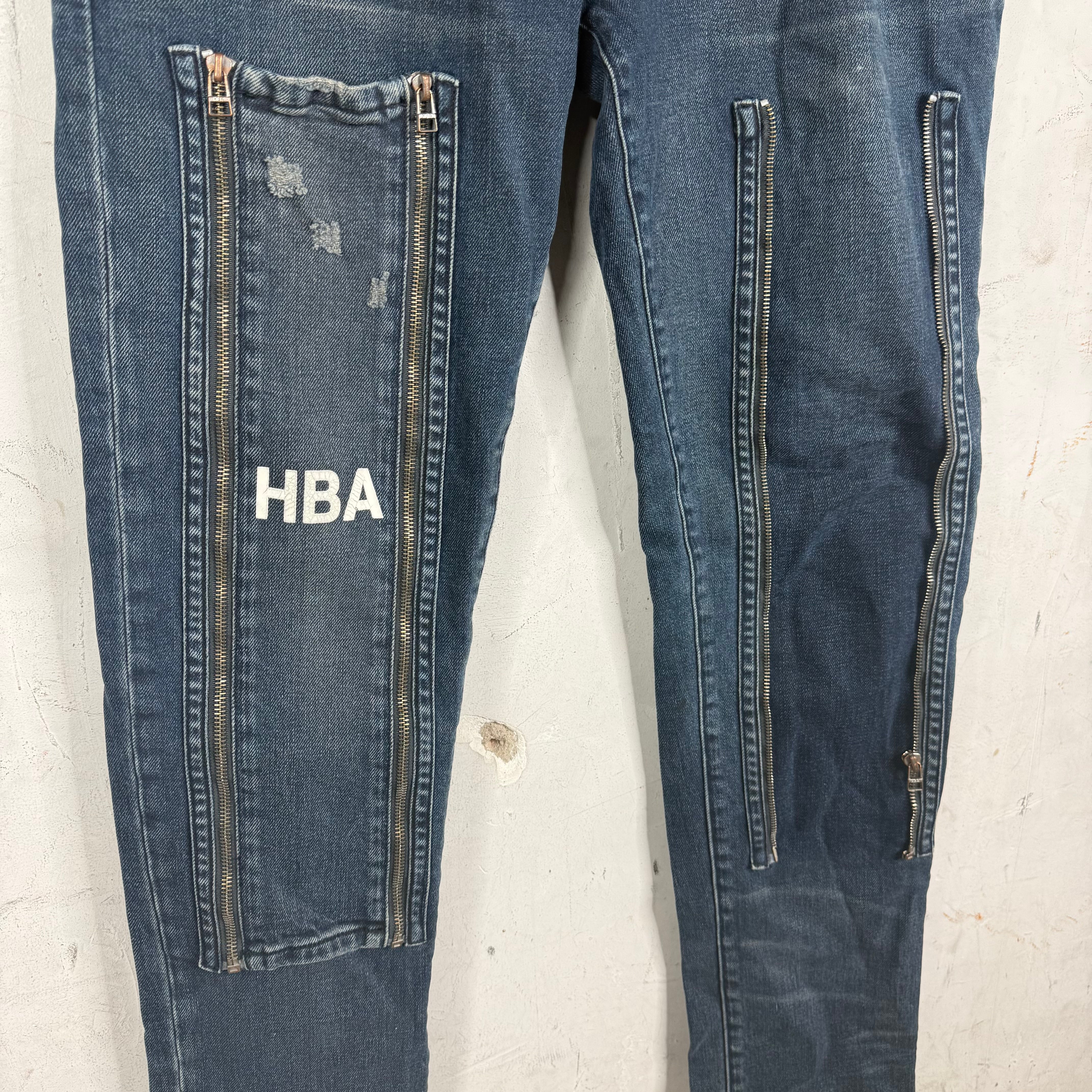 HBA Zip Off Logo Jeans - Image 5