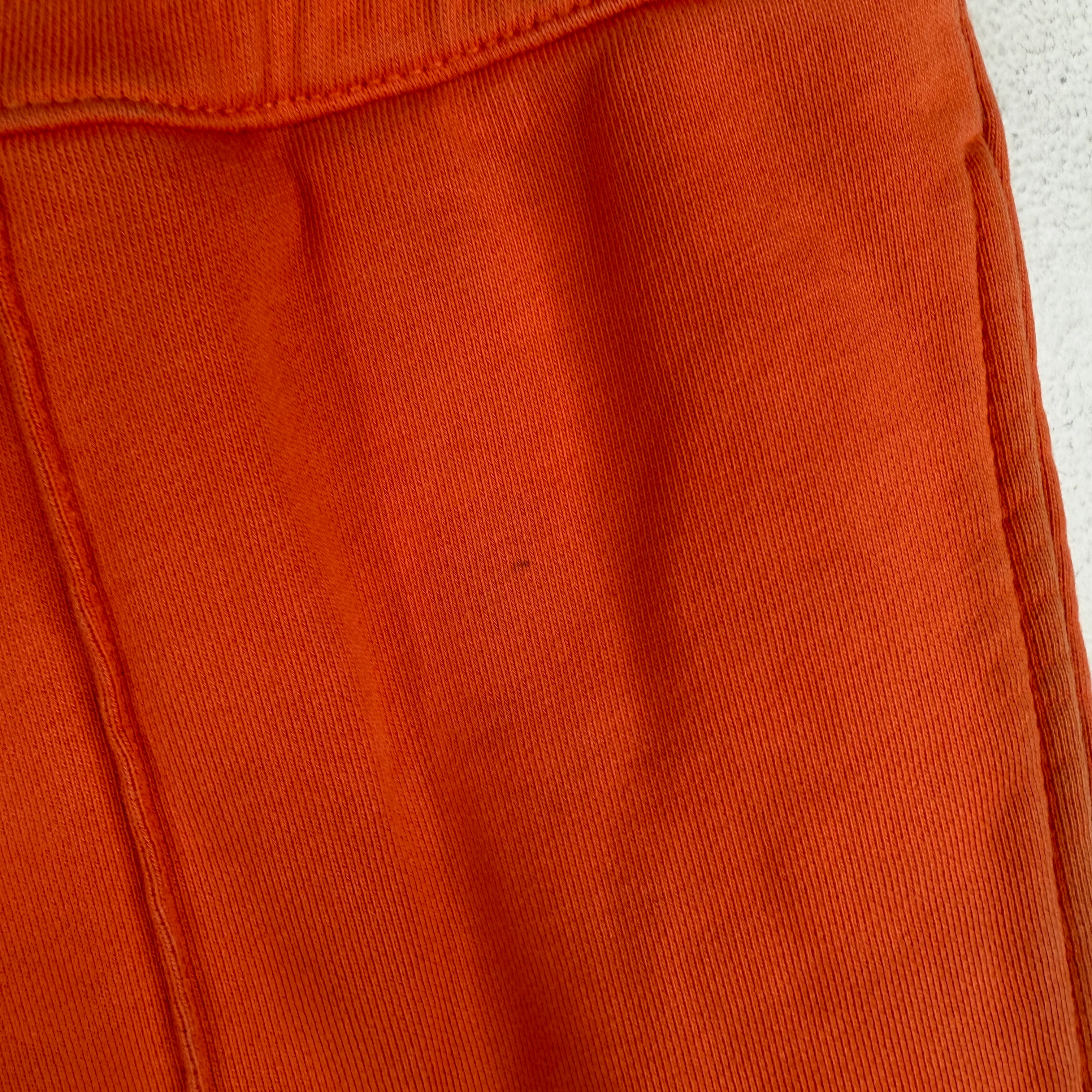 Helmut Lang Orange Pleated Slim Sweatpants - Image 7