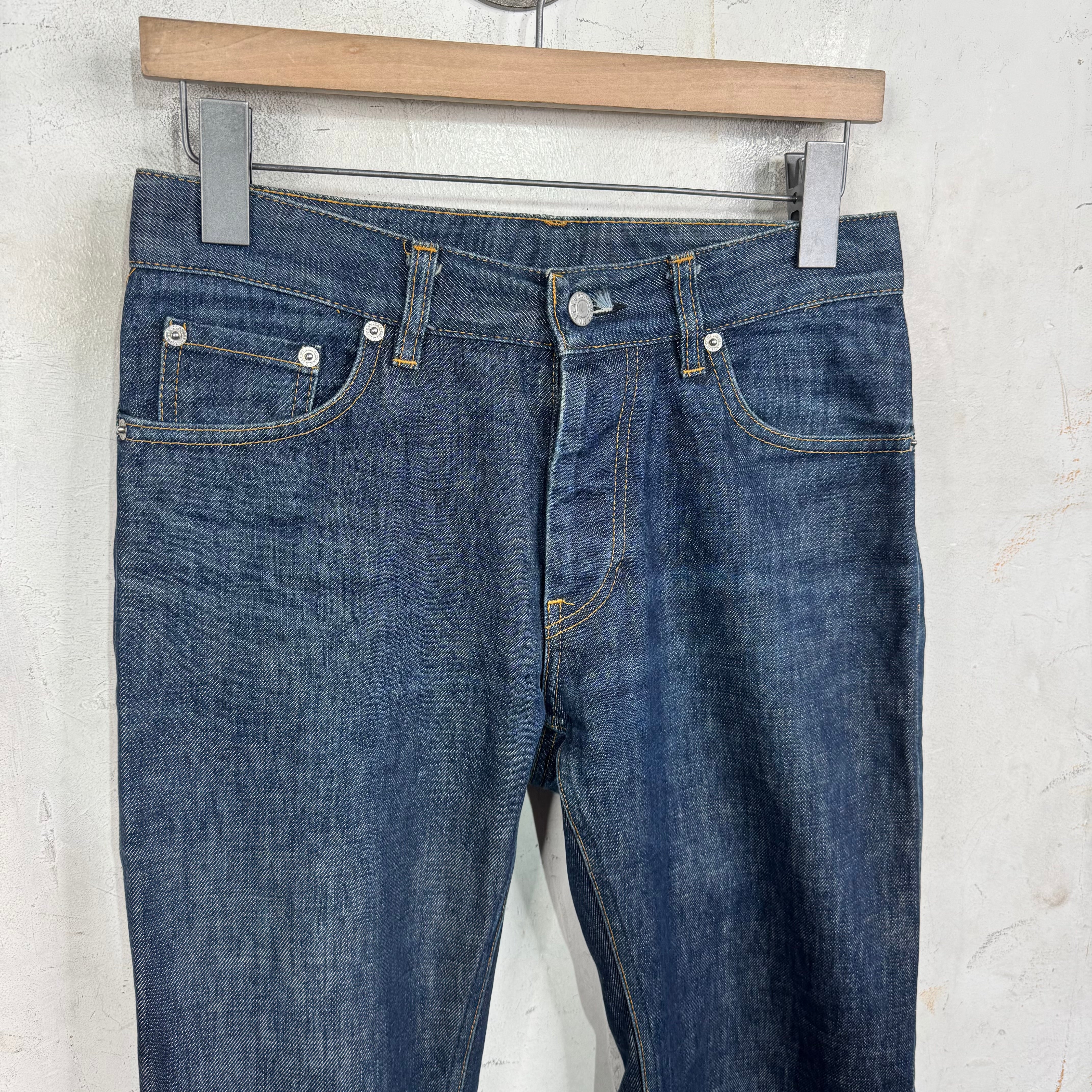 Helmut Lang Raw Hemmed Slim Straight Jeans - Image 5