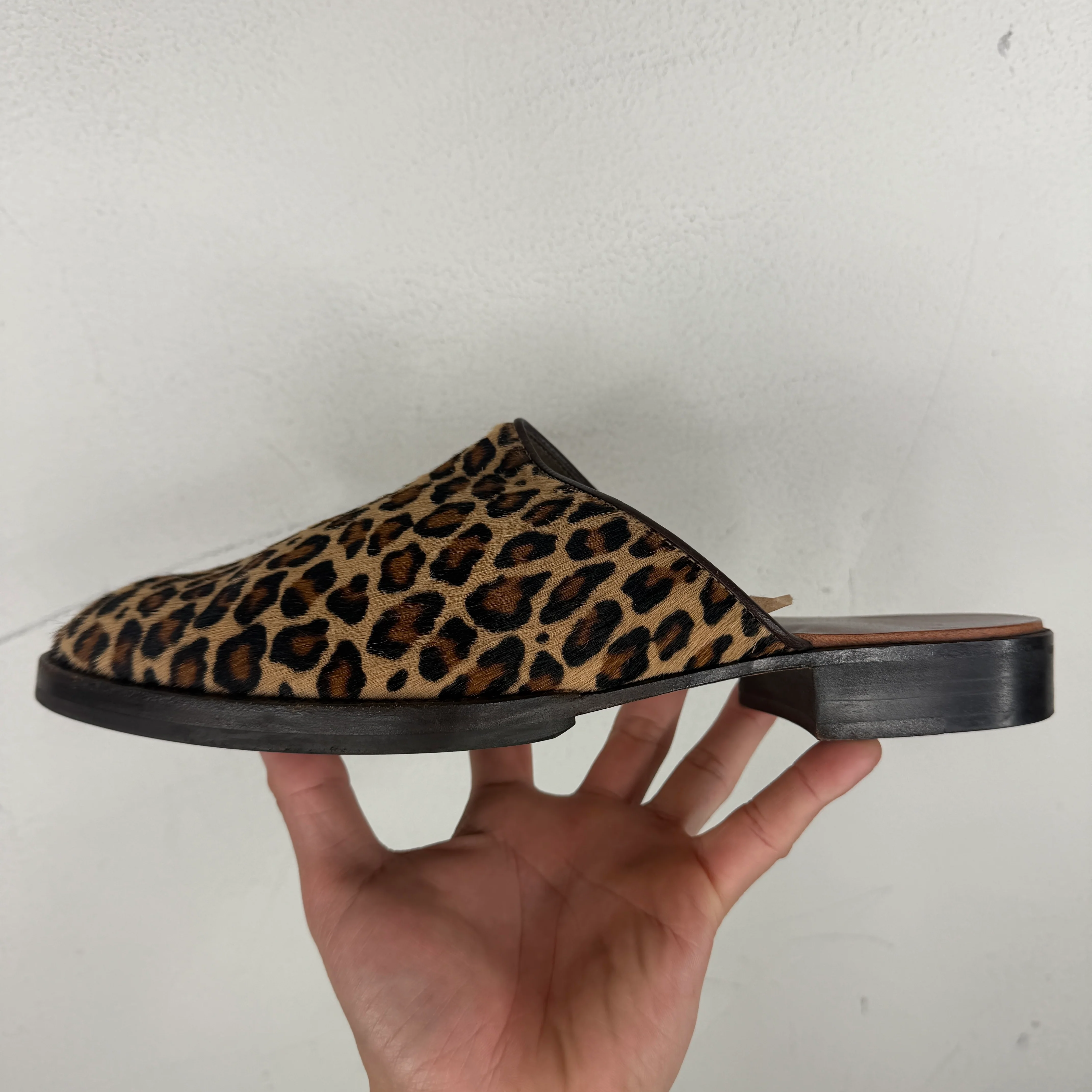 Hender Scheme Cheak Zoo Leopard Mules - Image 7