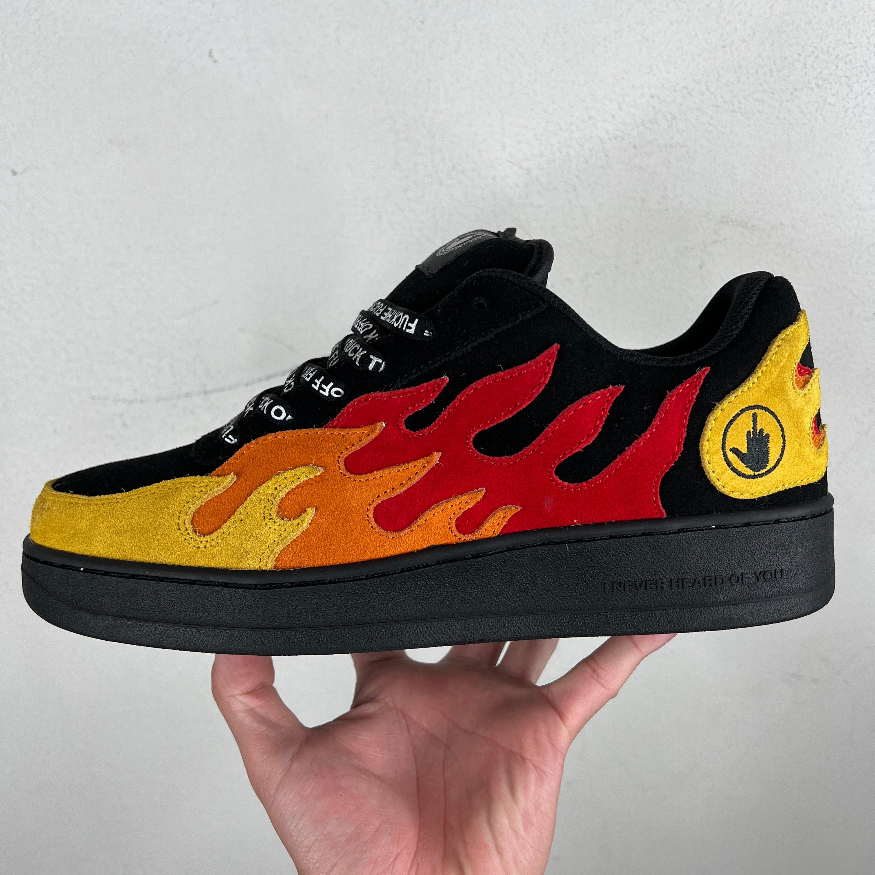 I Never Heard of You Flame Sample F*** Off Sneakers - Image 7
