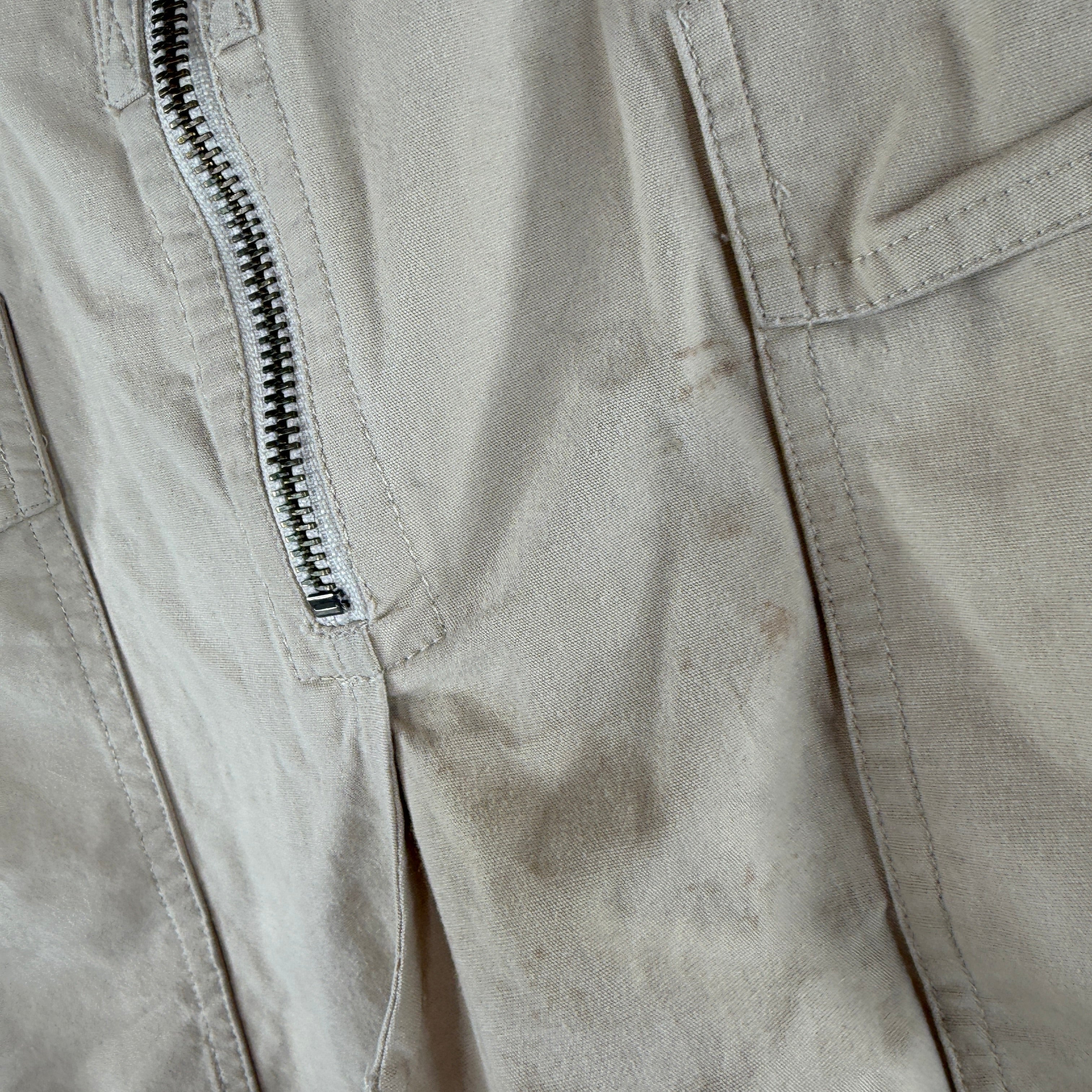 Isabel Marant Beige Zipper Detail Troursers - Image 8