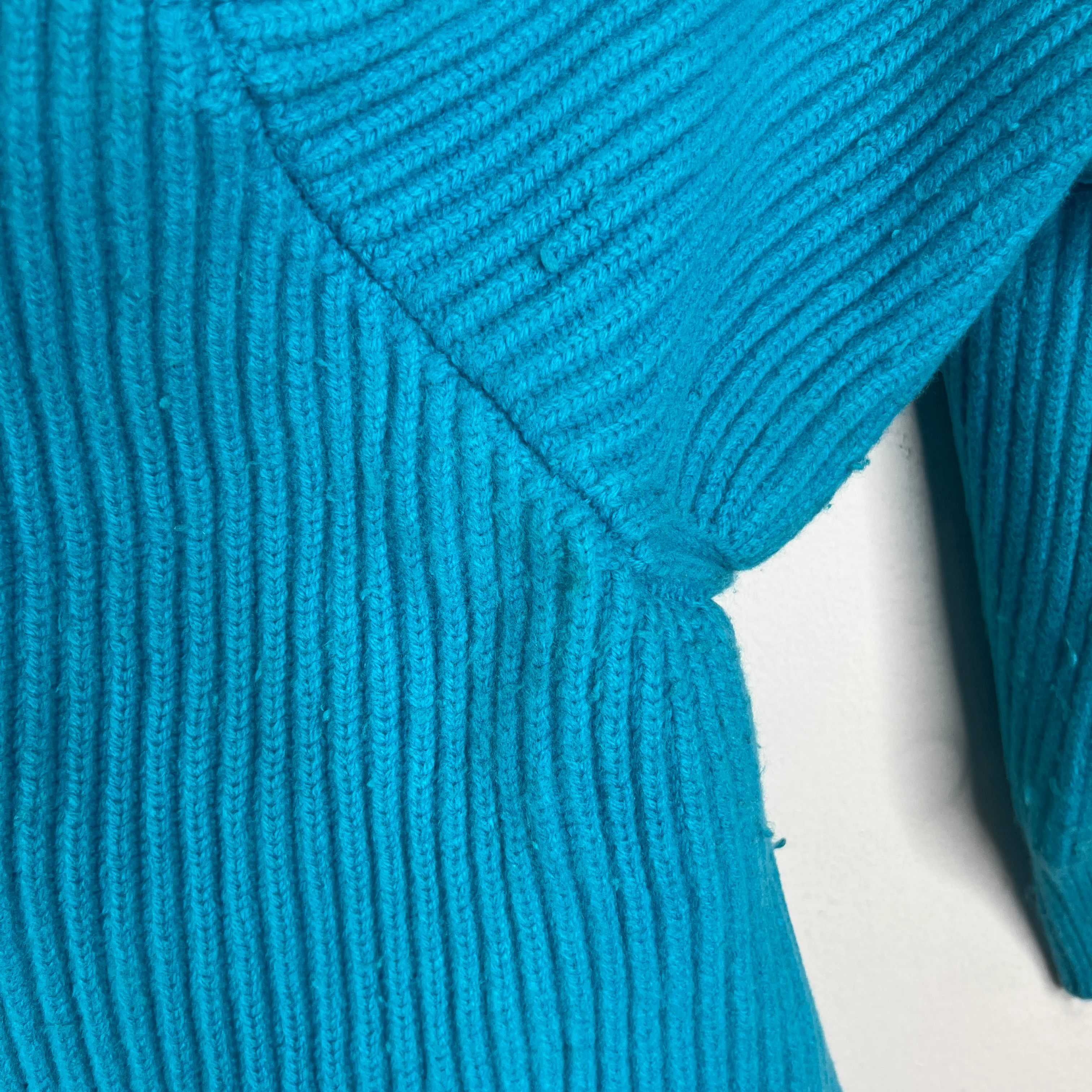 Jil Sander Blue Asymmetric Knit Sweater - Image 10