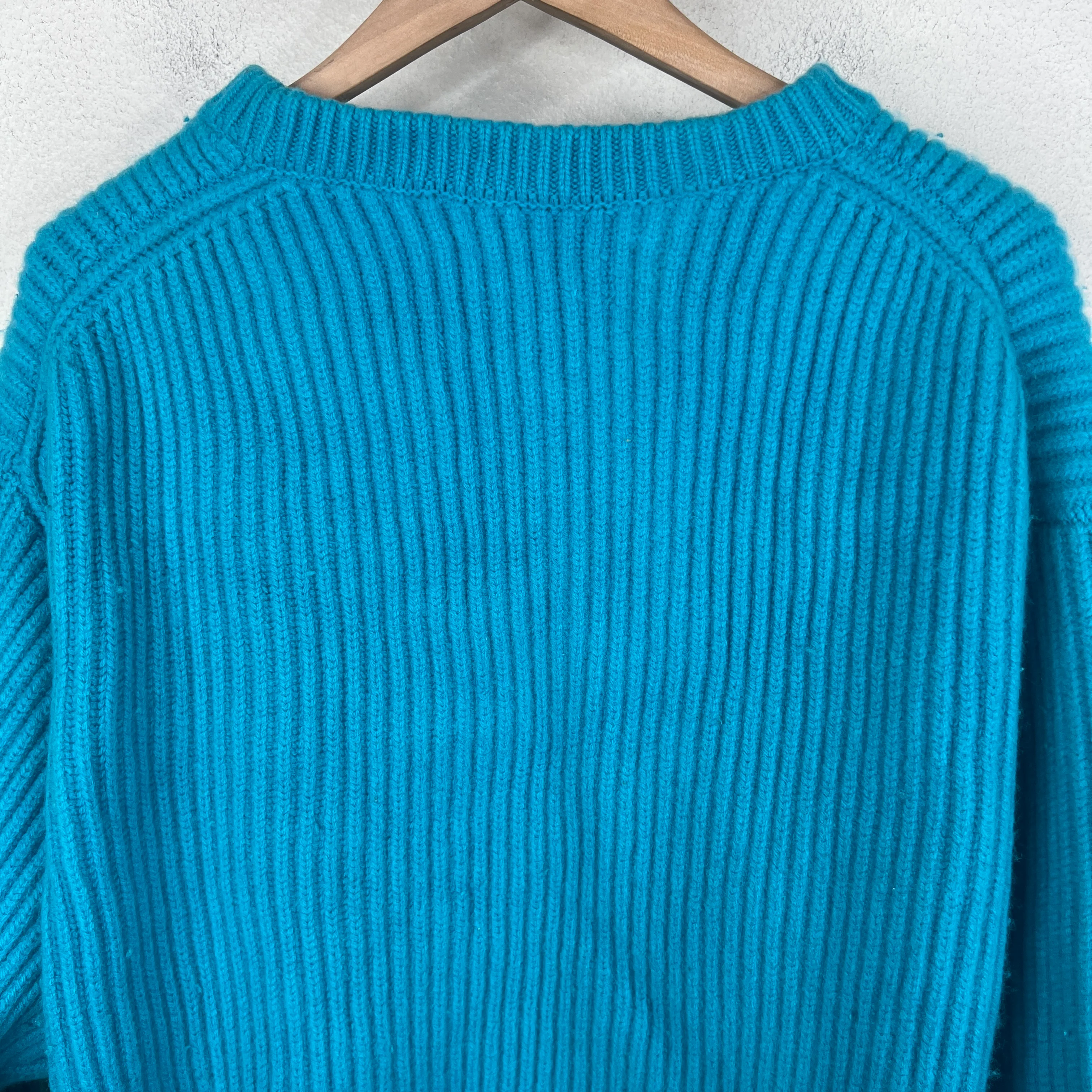 Jil Sander Blue Asymmetric Knit Sweater - Image 15