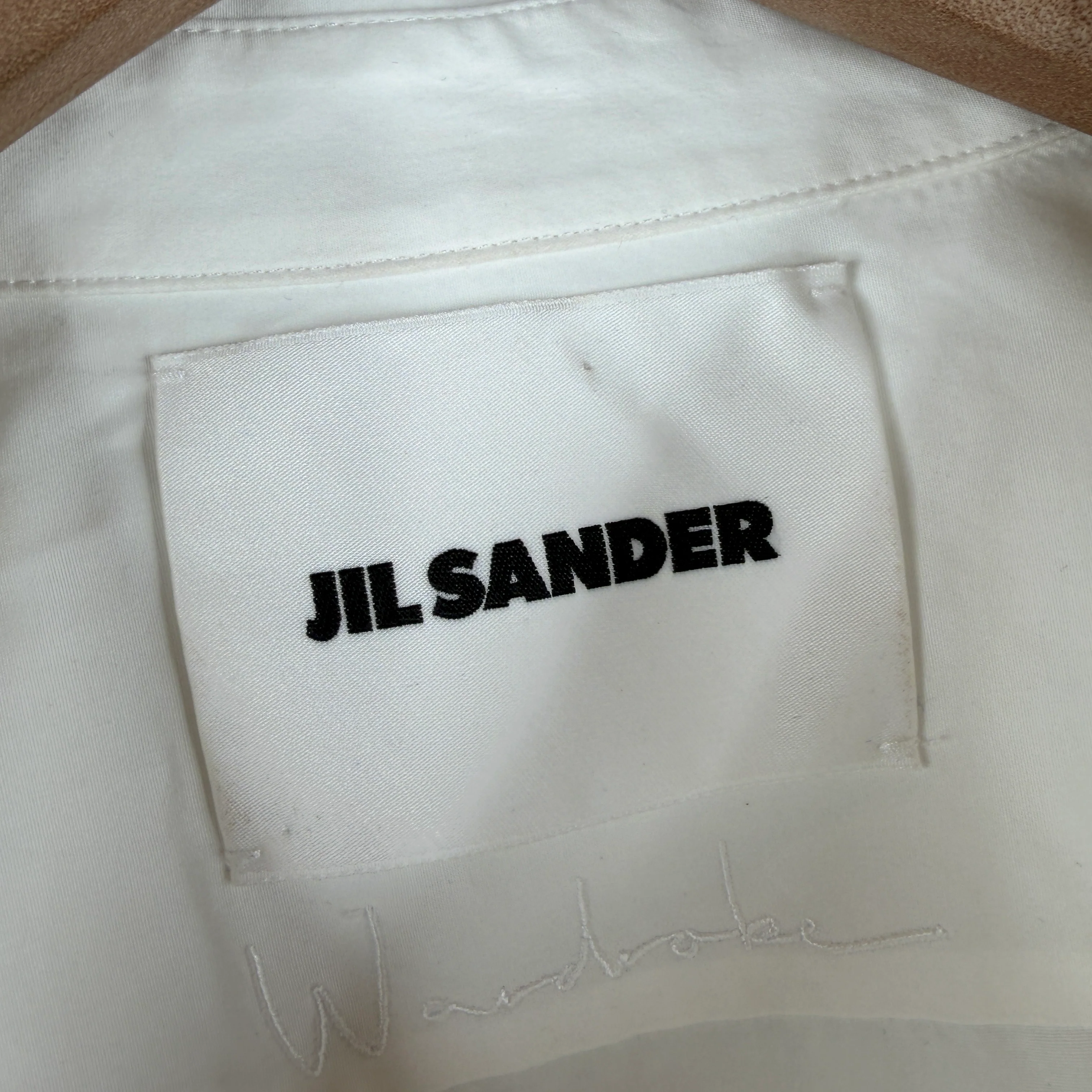 Jil Sander Wardrobe White Button Up LS Shirt - Image 3