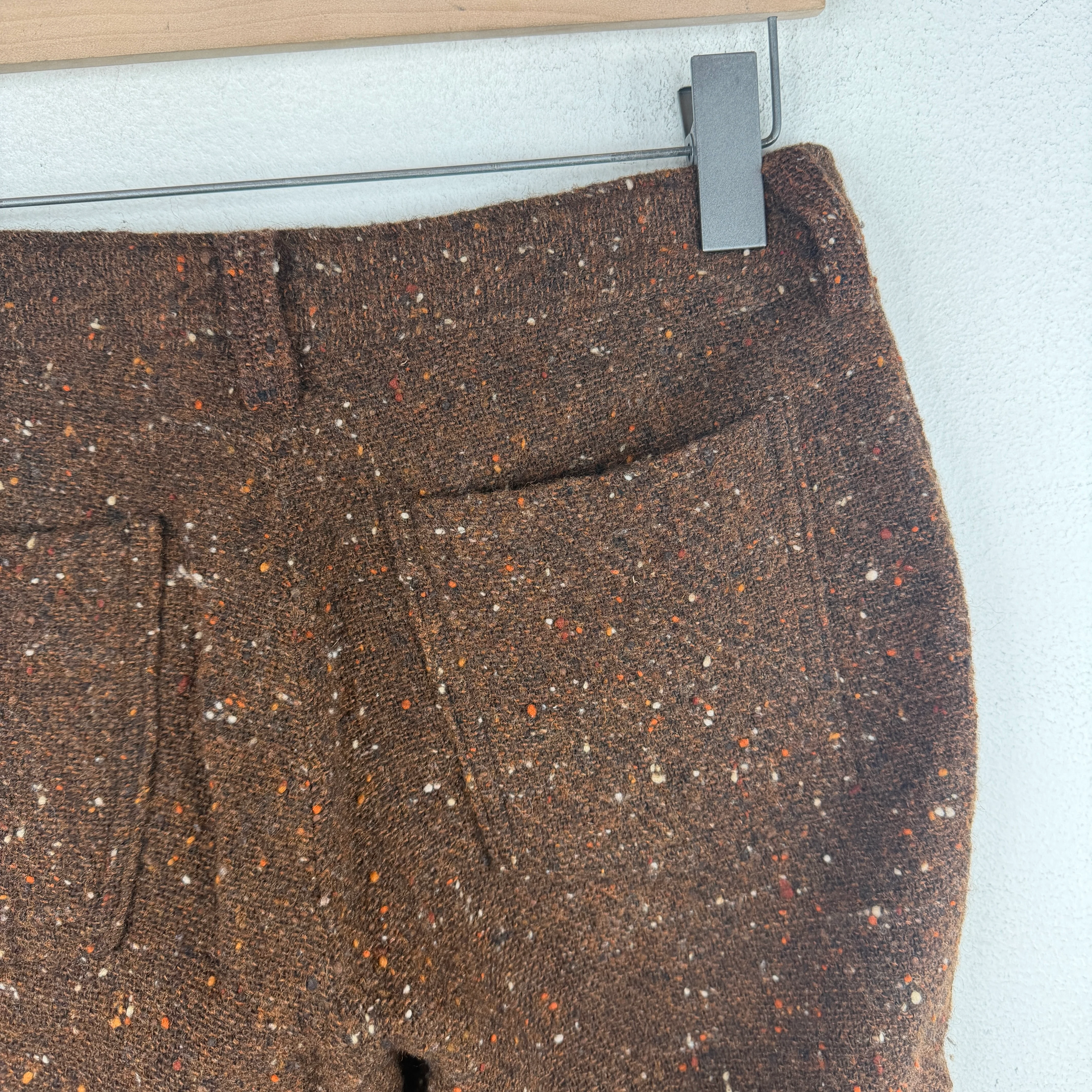 Junya Watanabe Brown Flared Wool Pants - Image 6