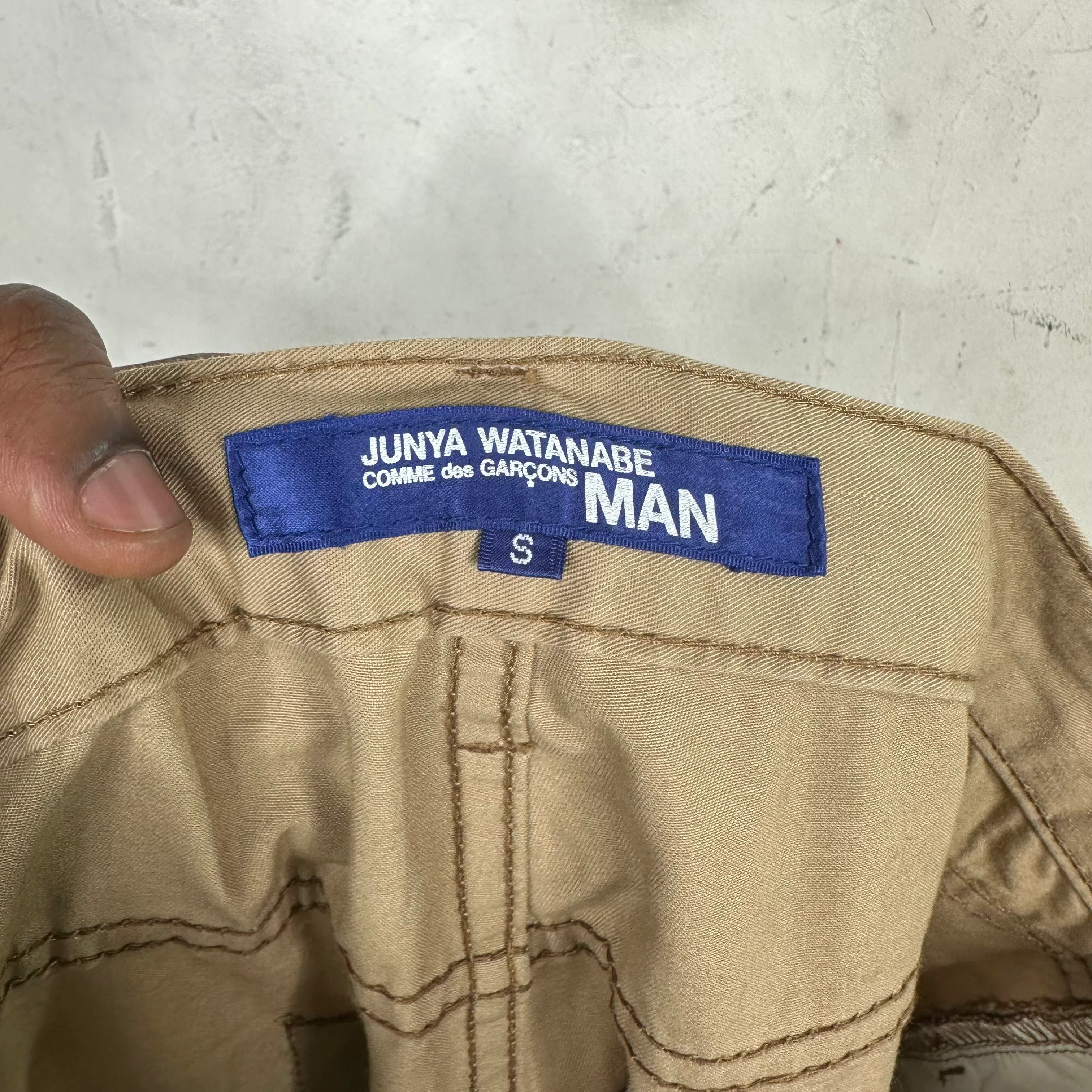 Junya Watanabe Khaki Serial Number Chinos - Image 3