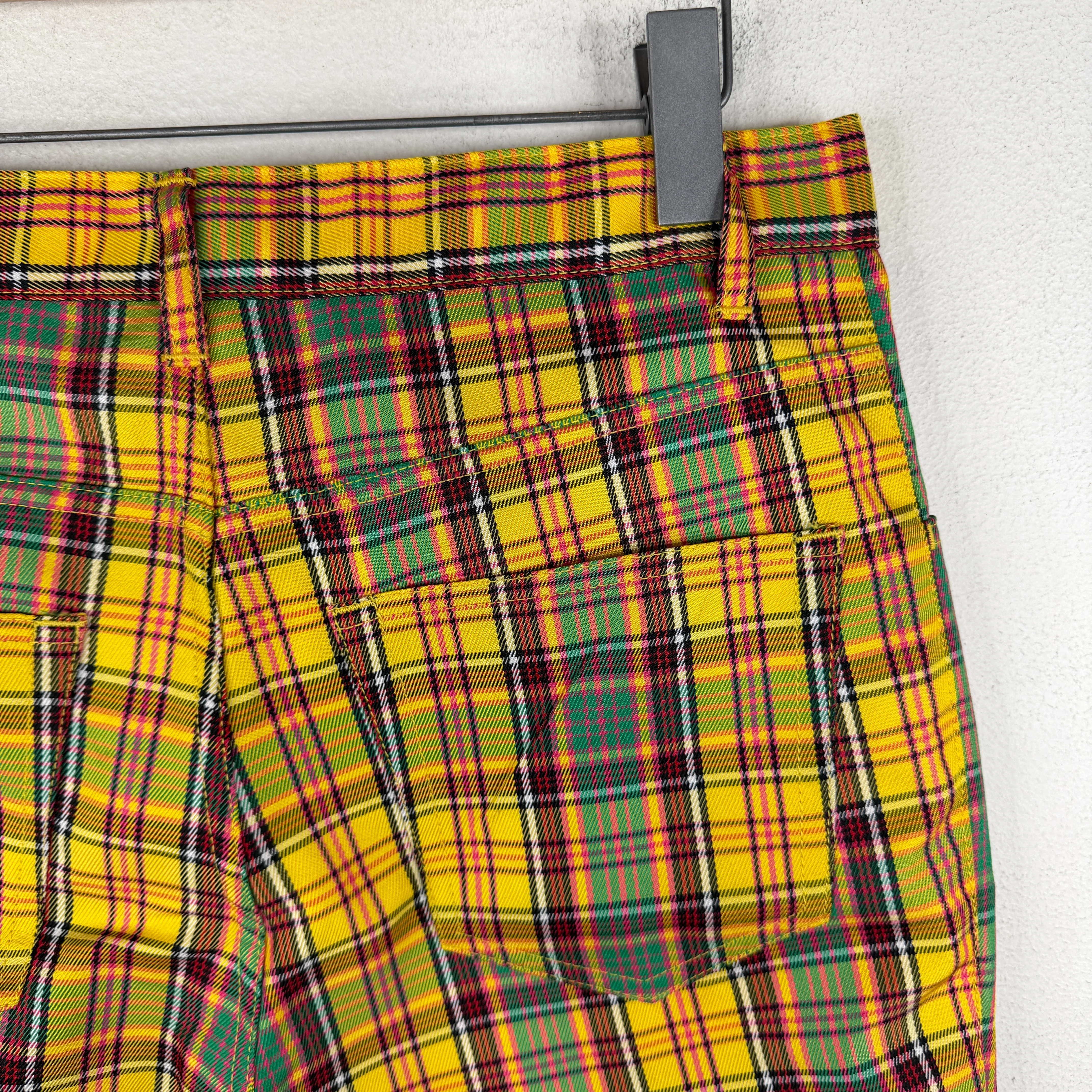Junya Watanabe Yellow Plaid Trousers - Image 5