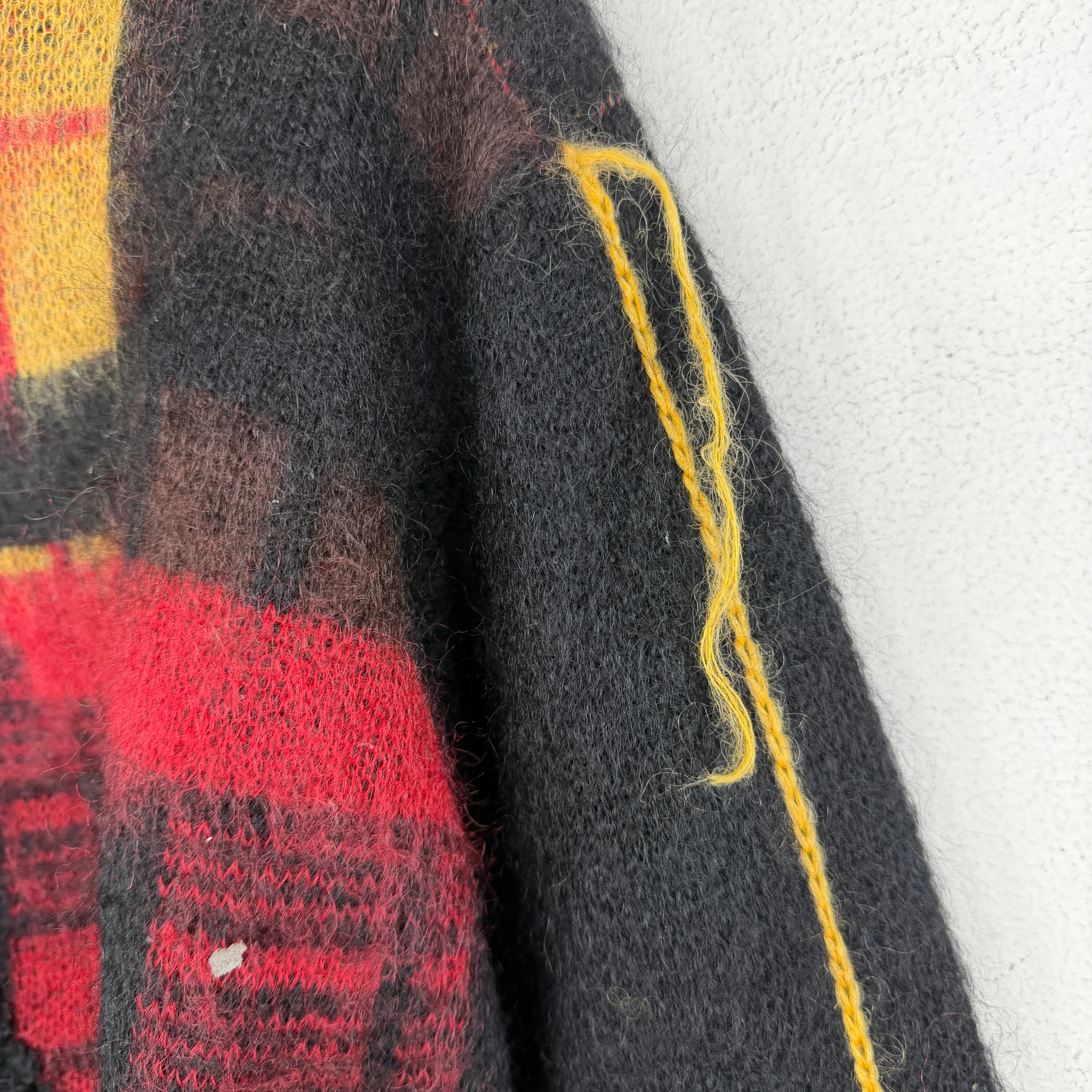 JW Anderson Plaid Mohair Sweater - Image 7