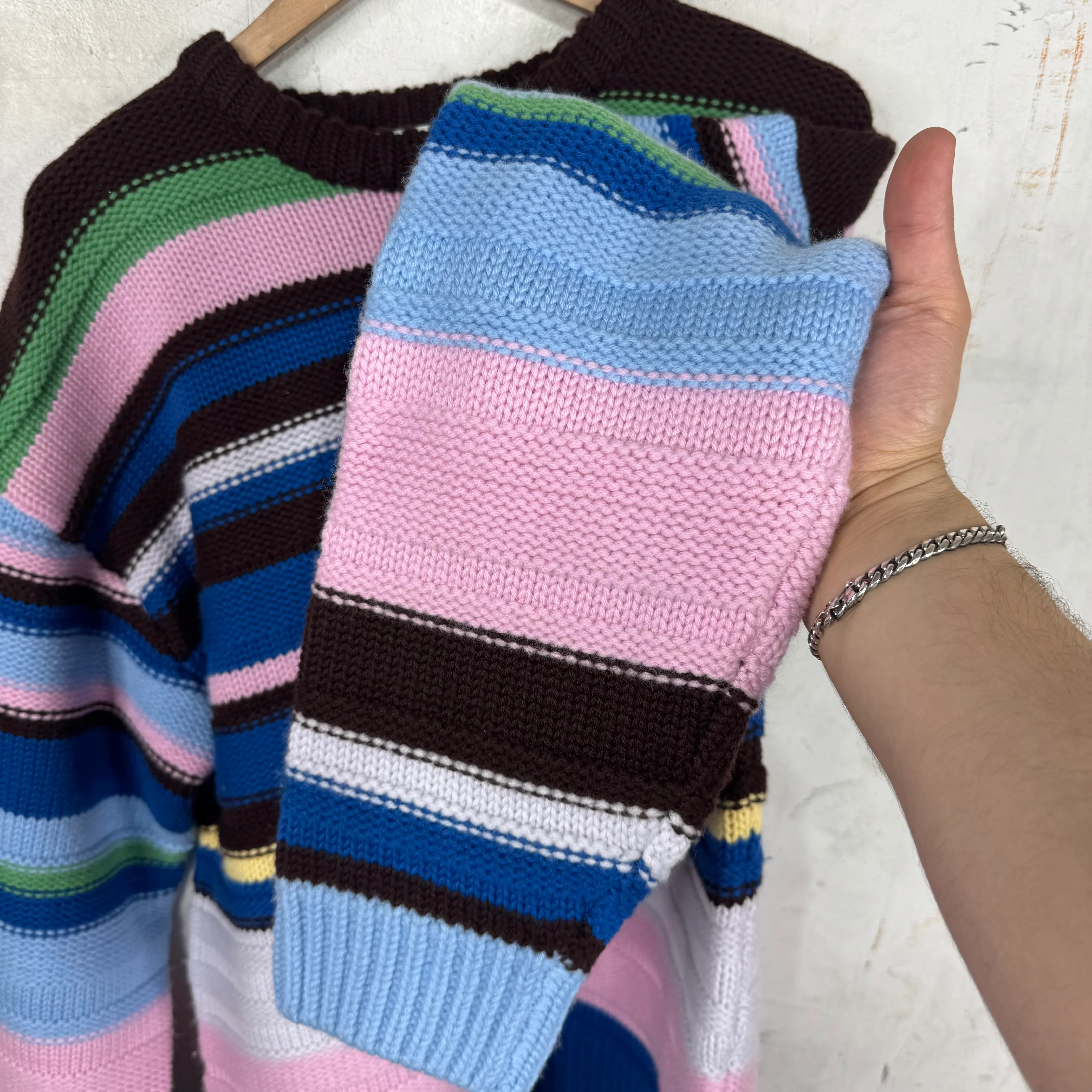 JW Anderson Striped Heavy Knit Sweater - Image 7