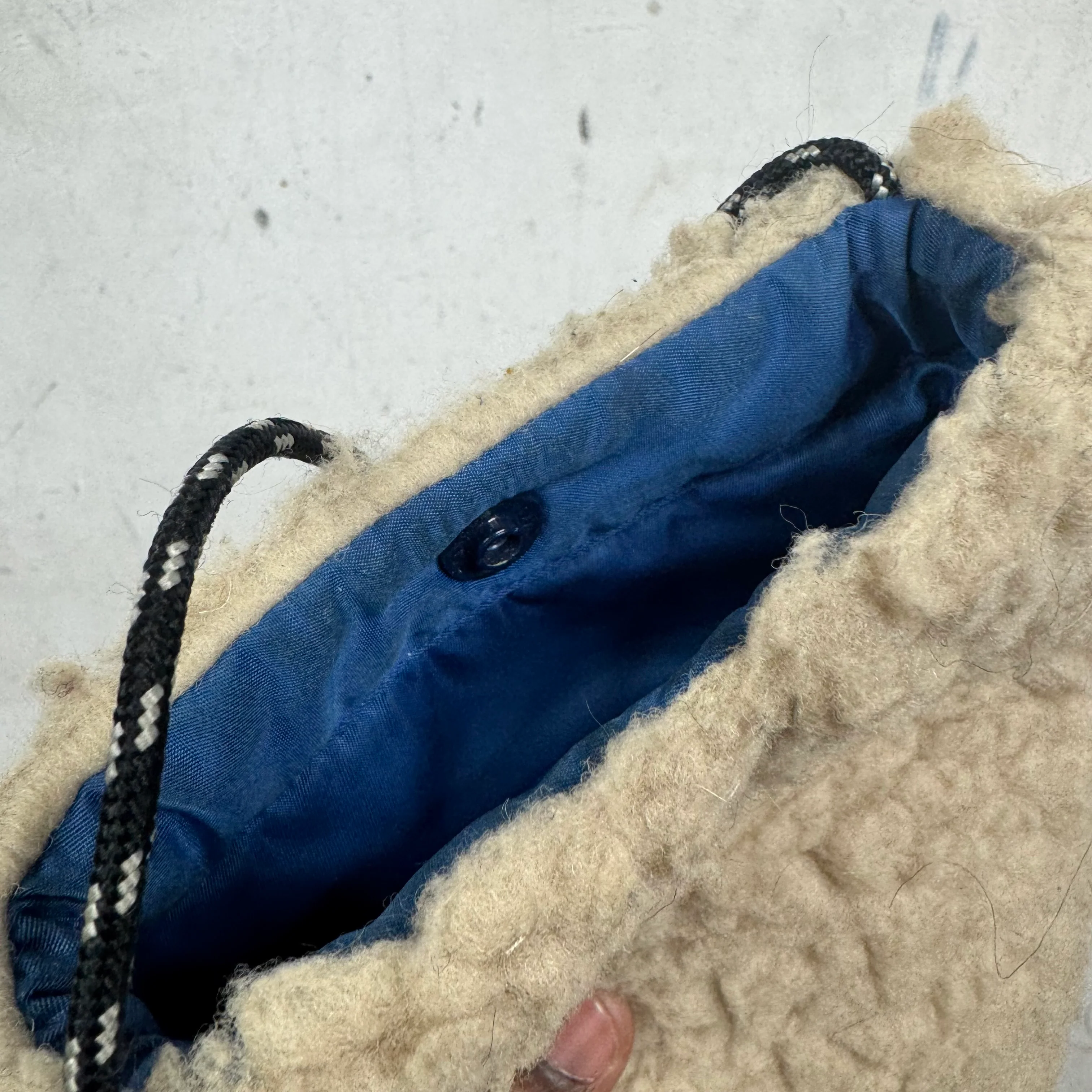 Kapital Fleece Drawstring Pouch - Image 3