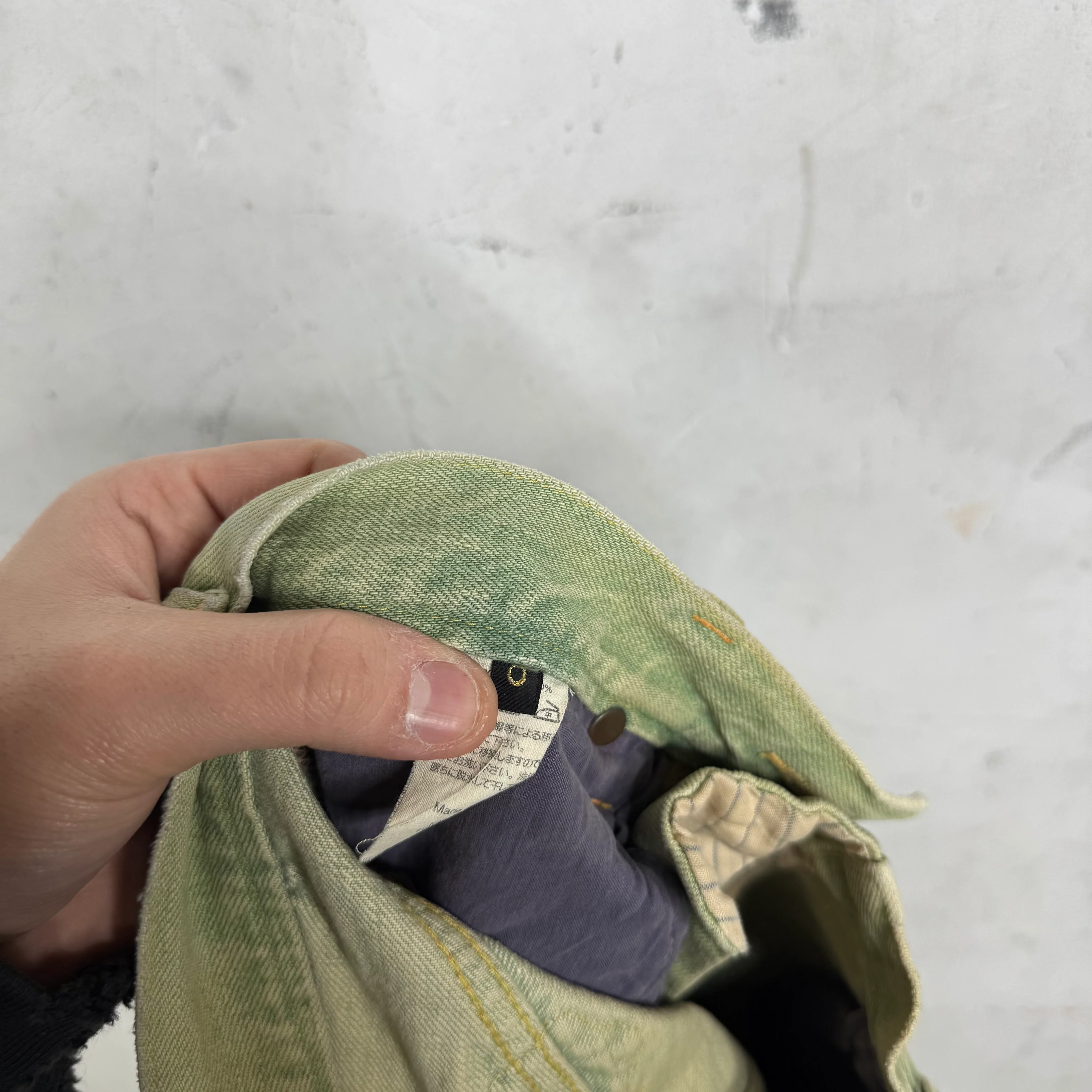 Kapital Mint Buttonfly Flared Jeans - Image 8