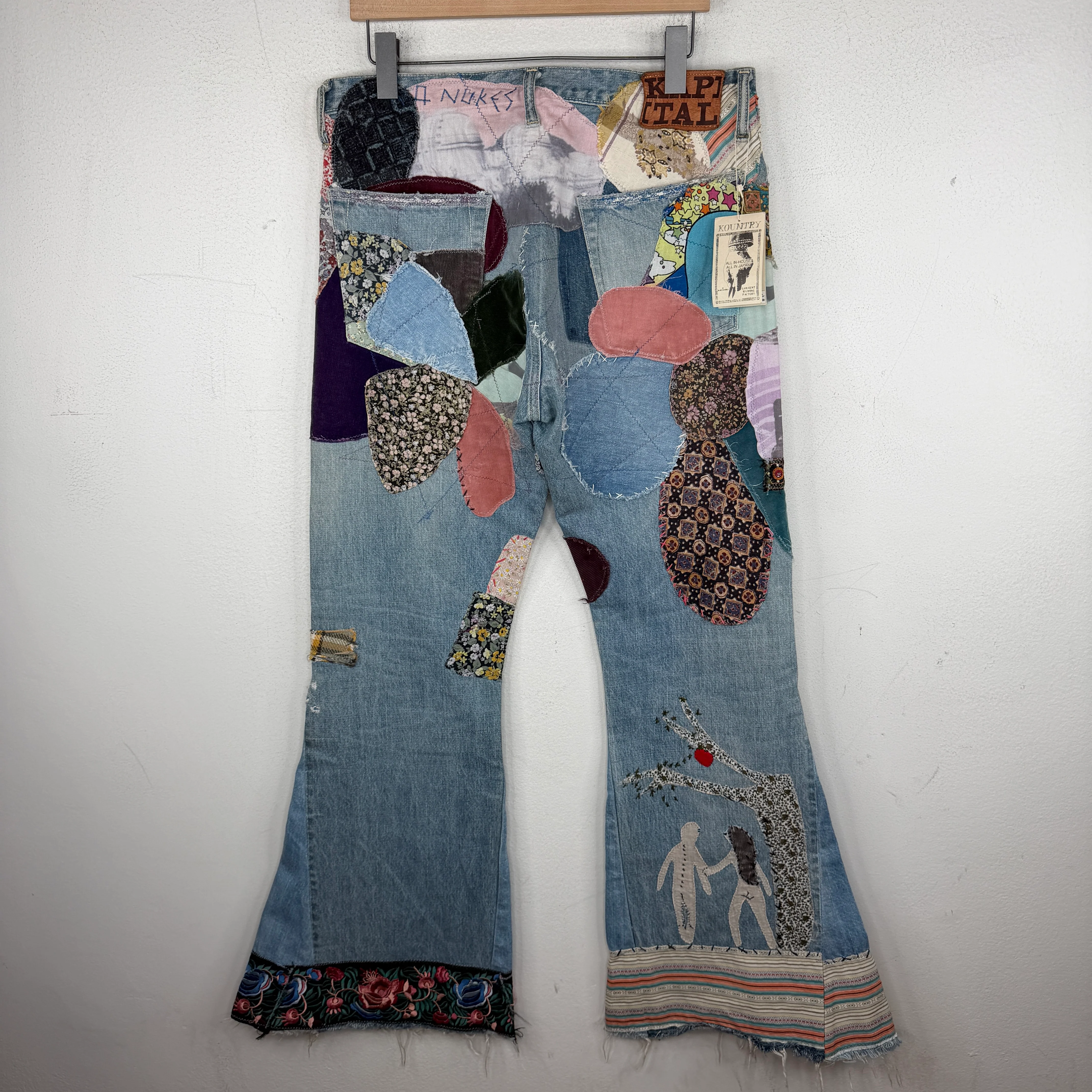 Kapital Patchwork Flared Jeans - Image 2