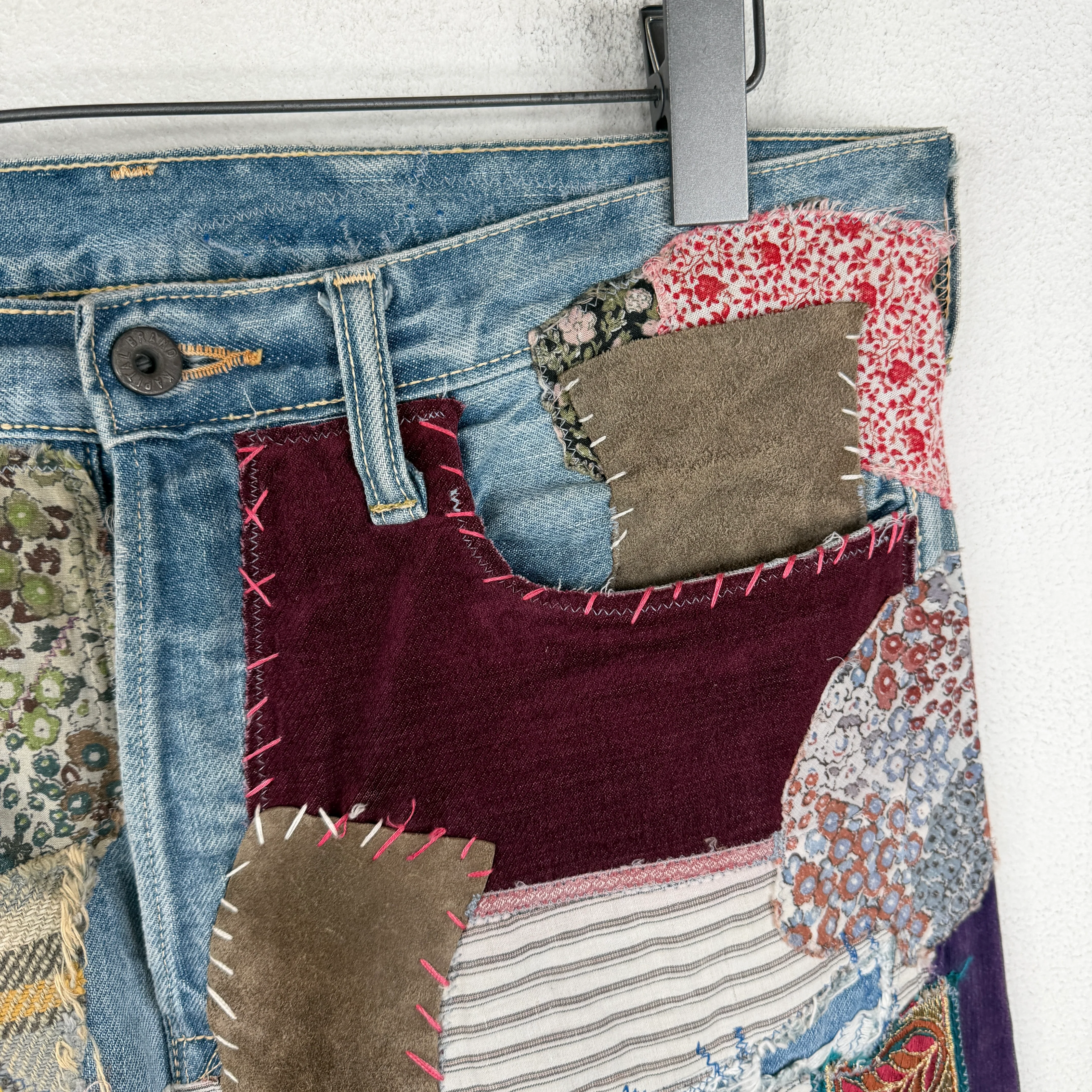Kapital Patchwork Flared Jeans - Image 5