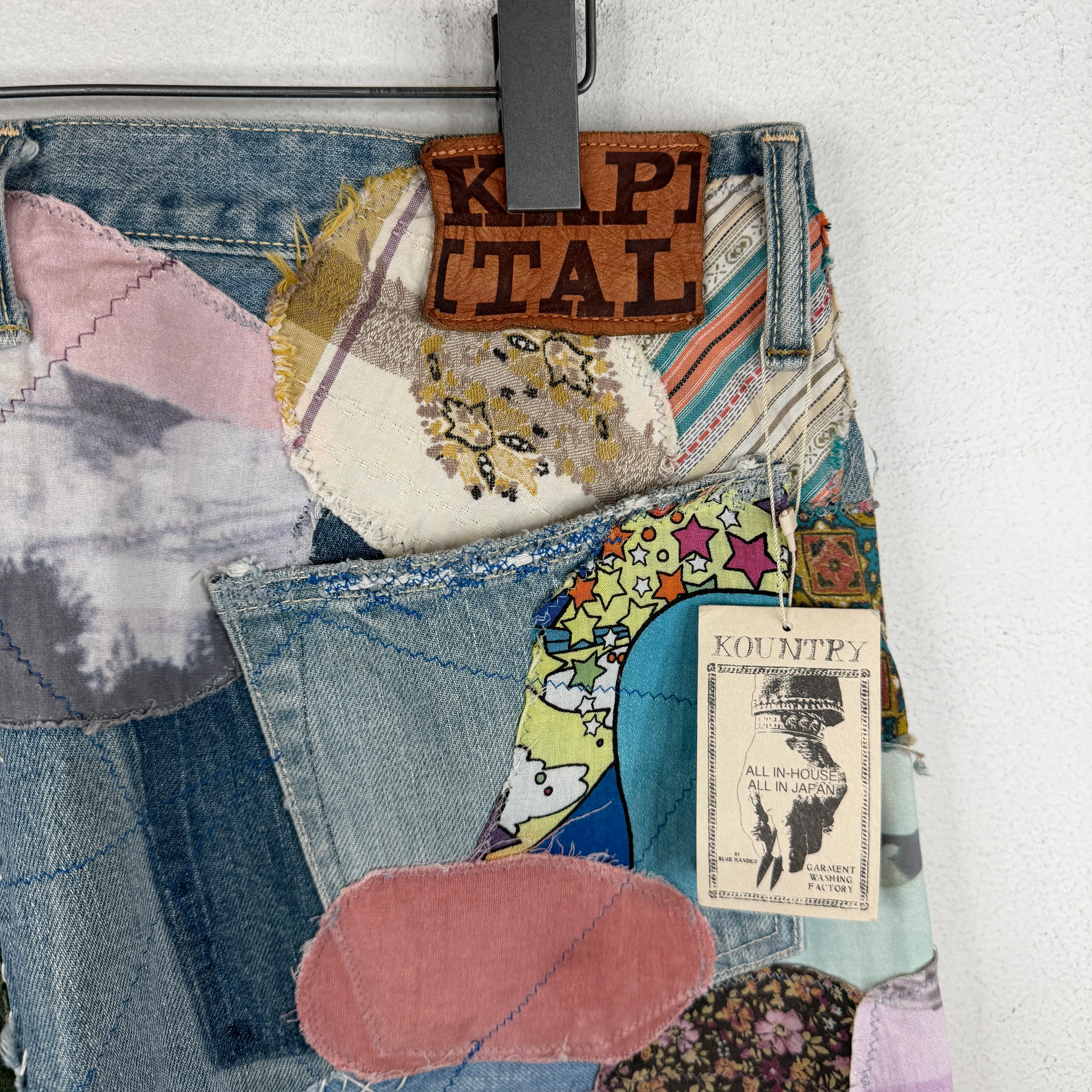 Kapital Patchwork Flared Jeans - Image 8