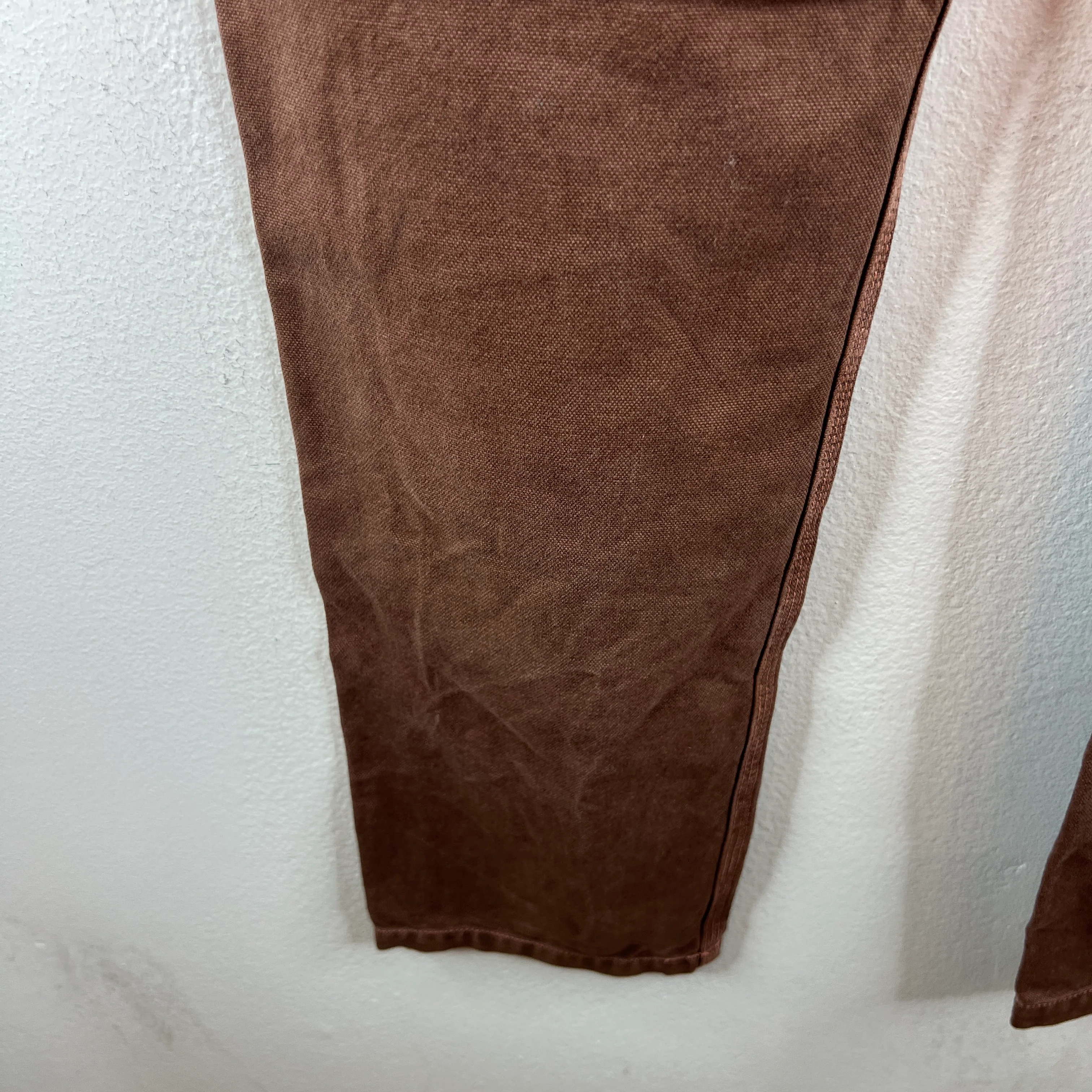 Kapital Red Buckleback Straight Leg Trousers - Image 13