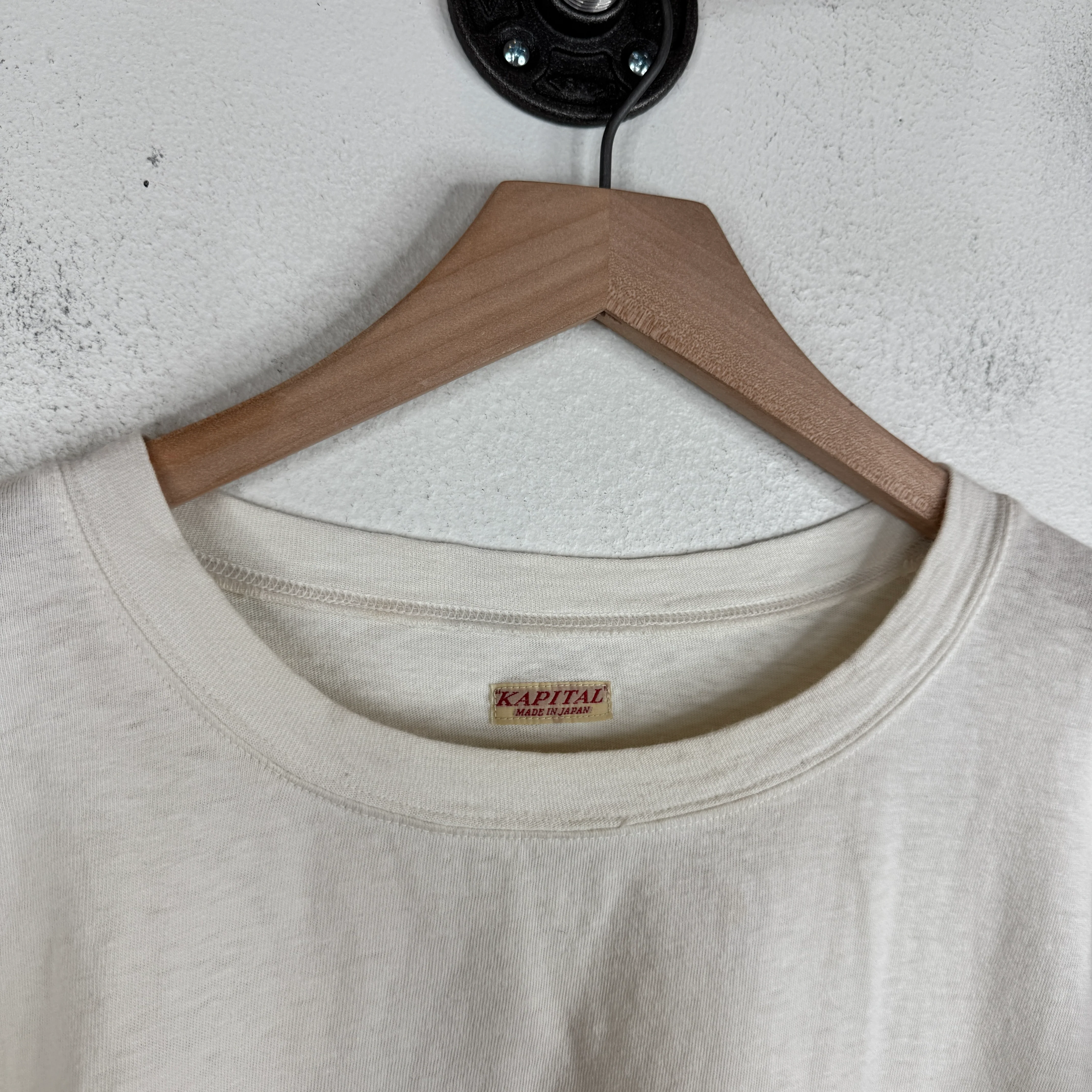 Kapital White Roses Sleeve Print T-Shirt - Image 4
