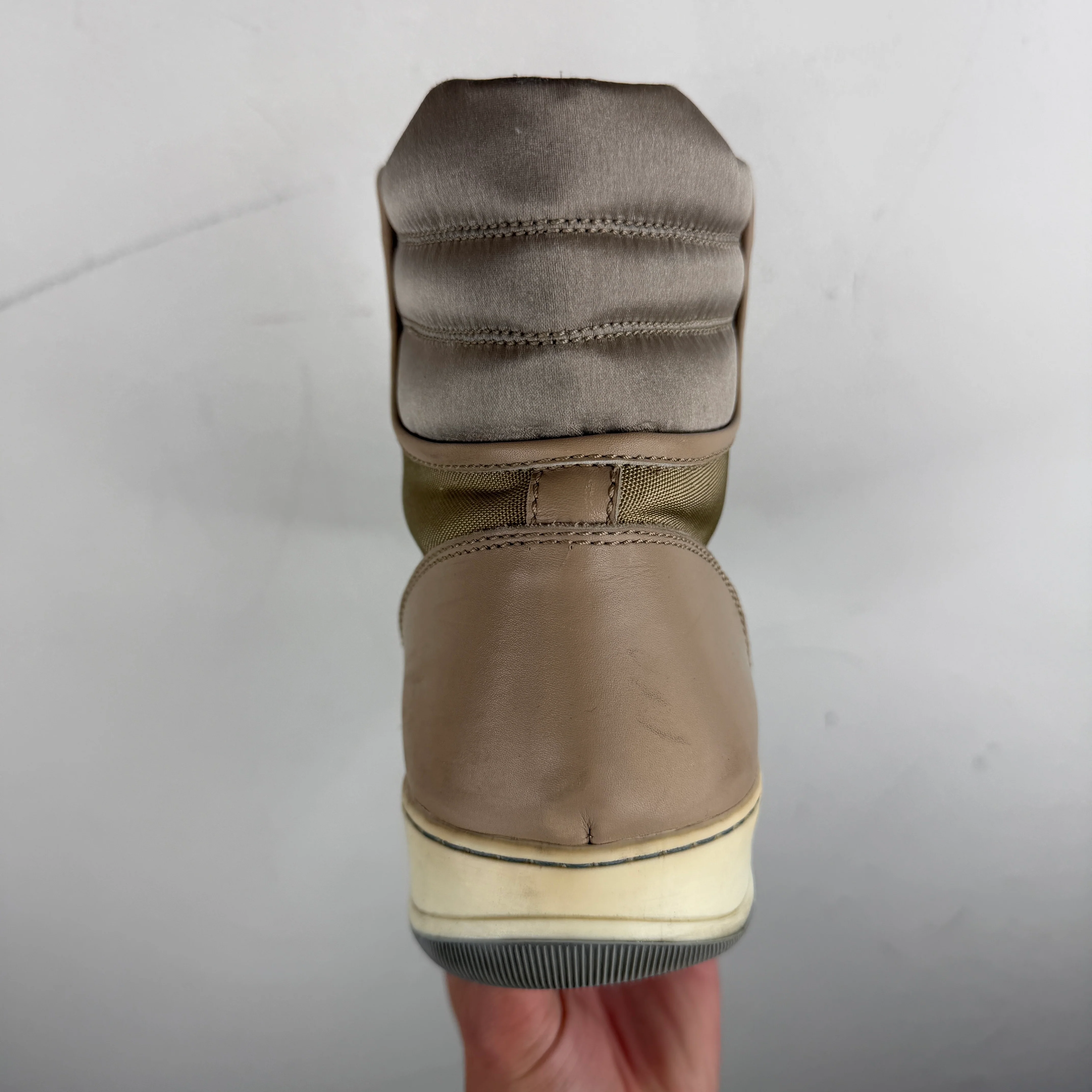 Lanvin Leather Canvas High Top Sneaker - Image 3