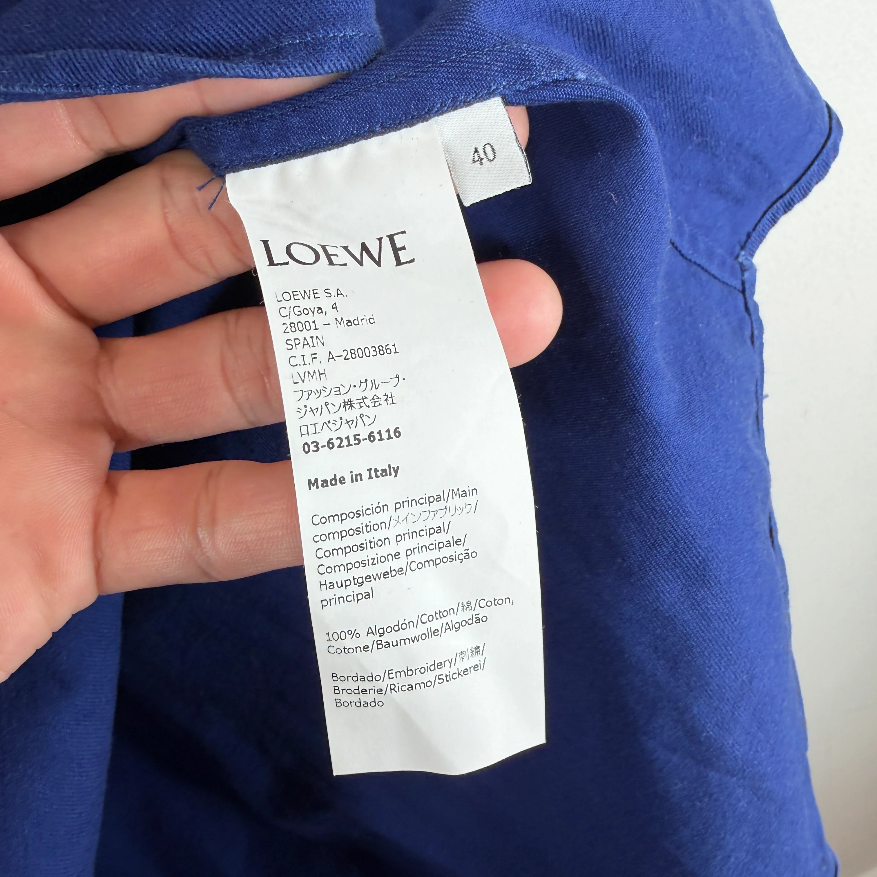 Loewe Blue Patch Shirt - Image 4