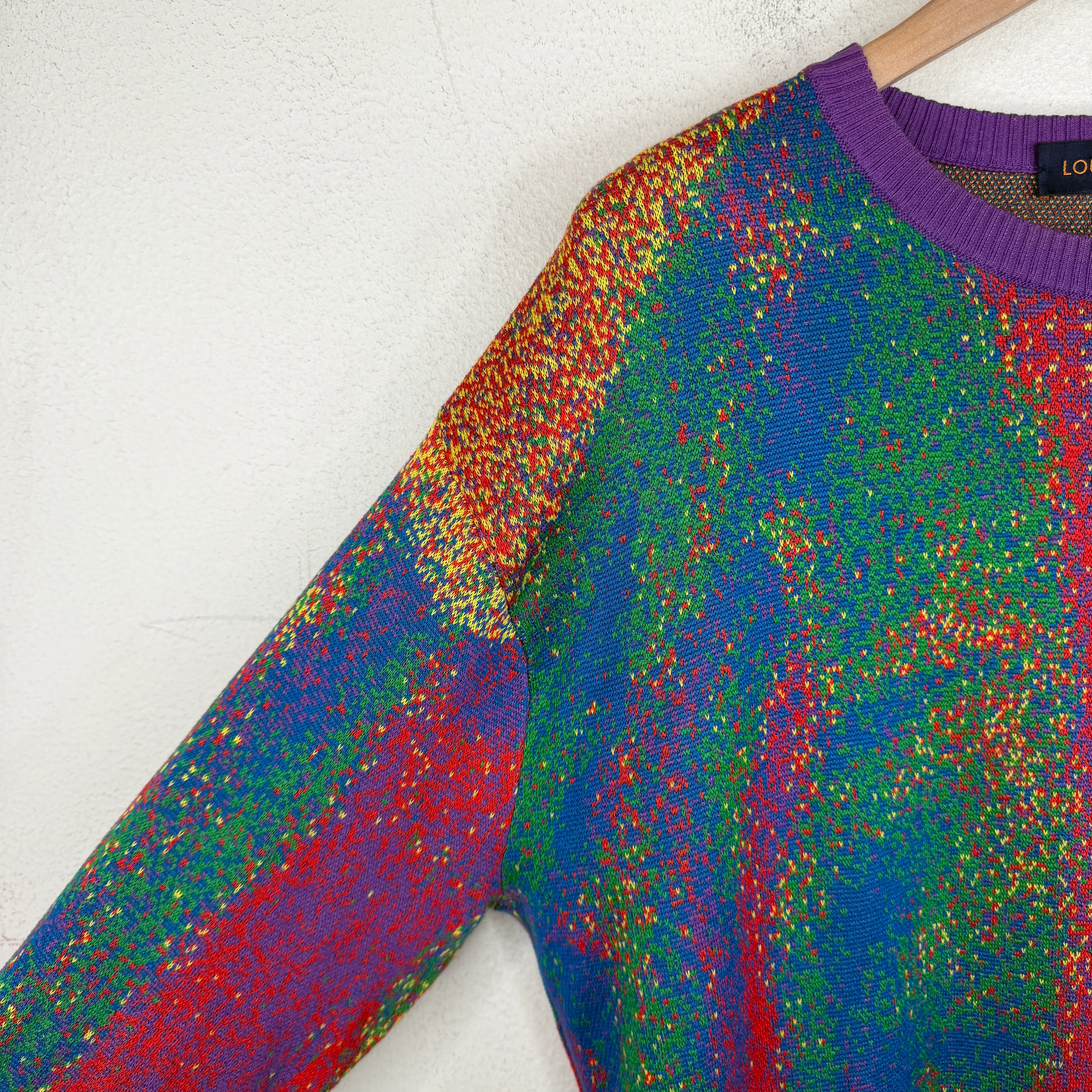 Louis Vuitton Multicolor Jacquard Knit Sweater - Image 6