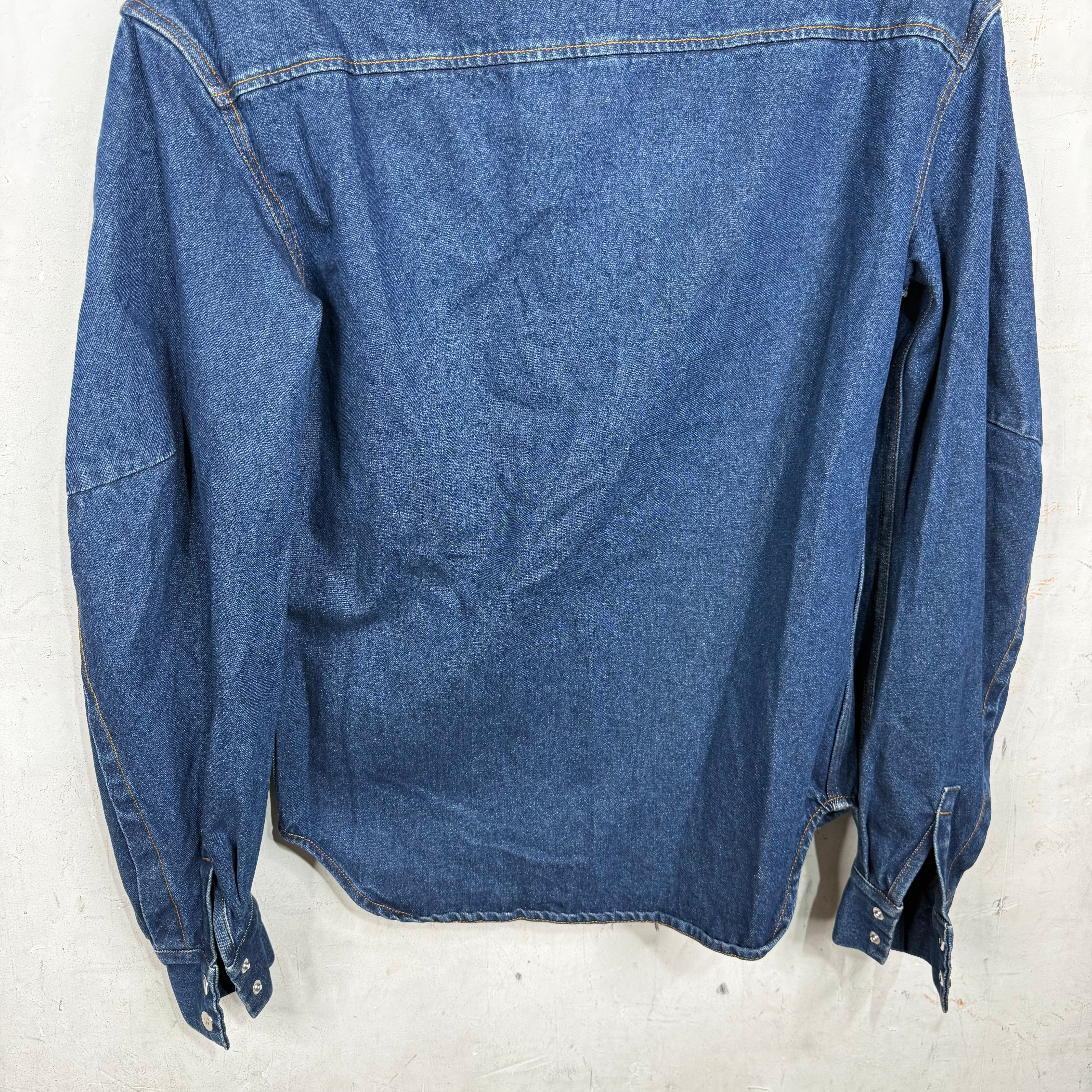 Luar Padded Shoulder Denim Overshirt - Image 9