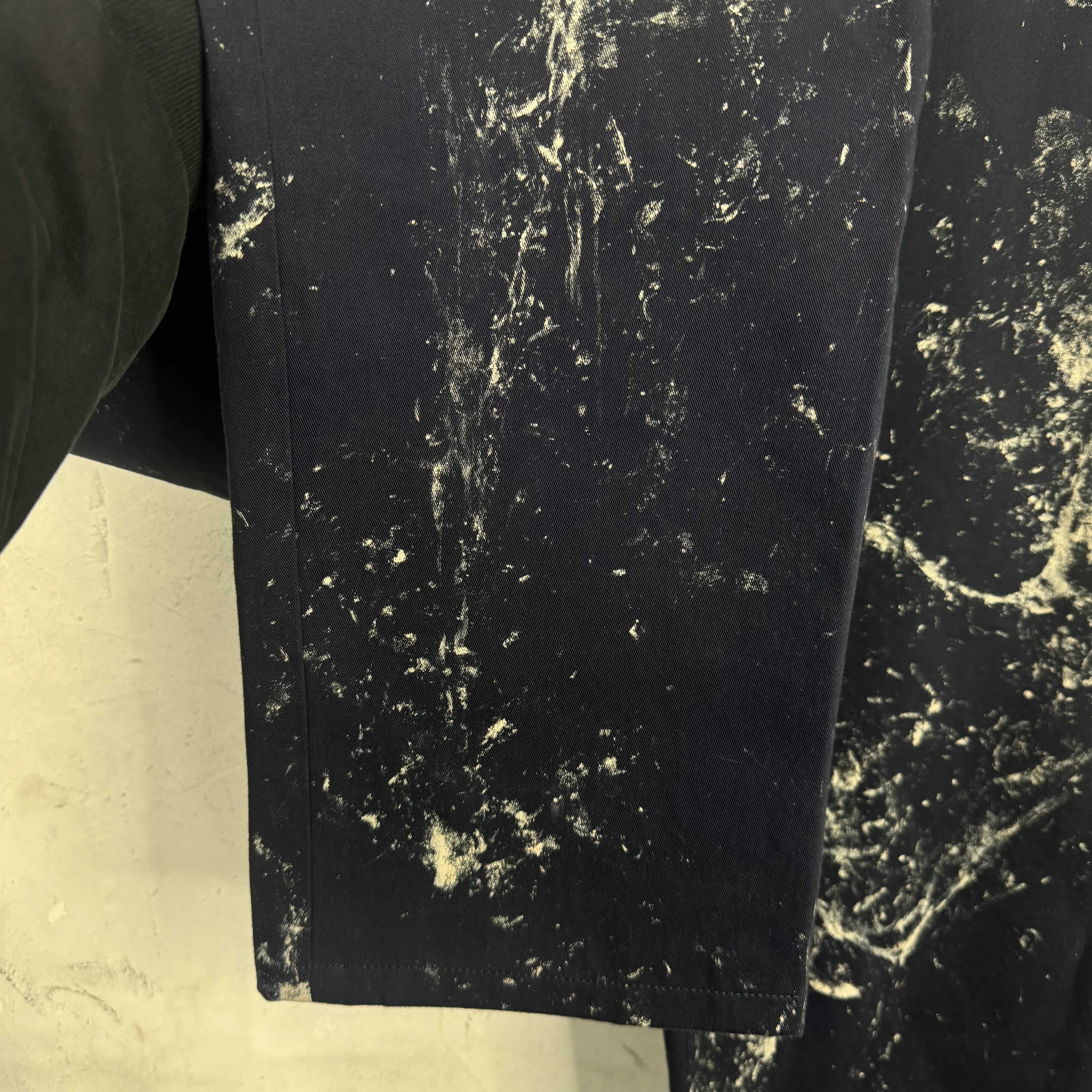 Maison Margiela Mudded Navy Trousers - Image 7