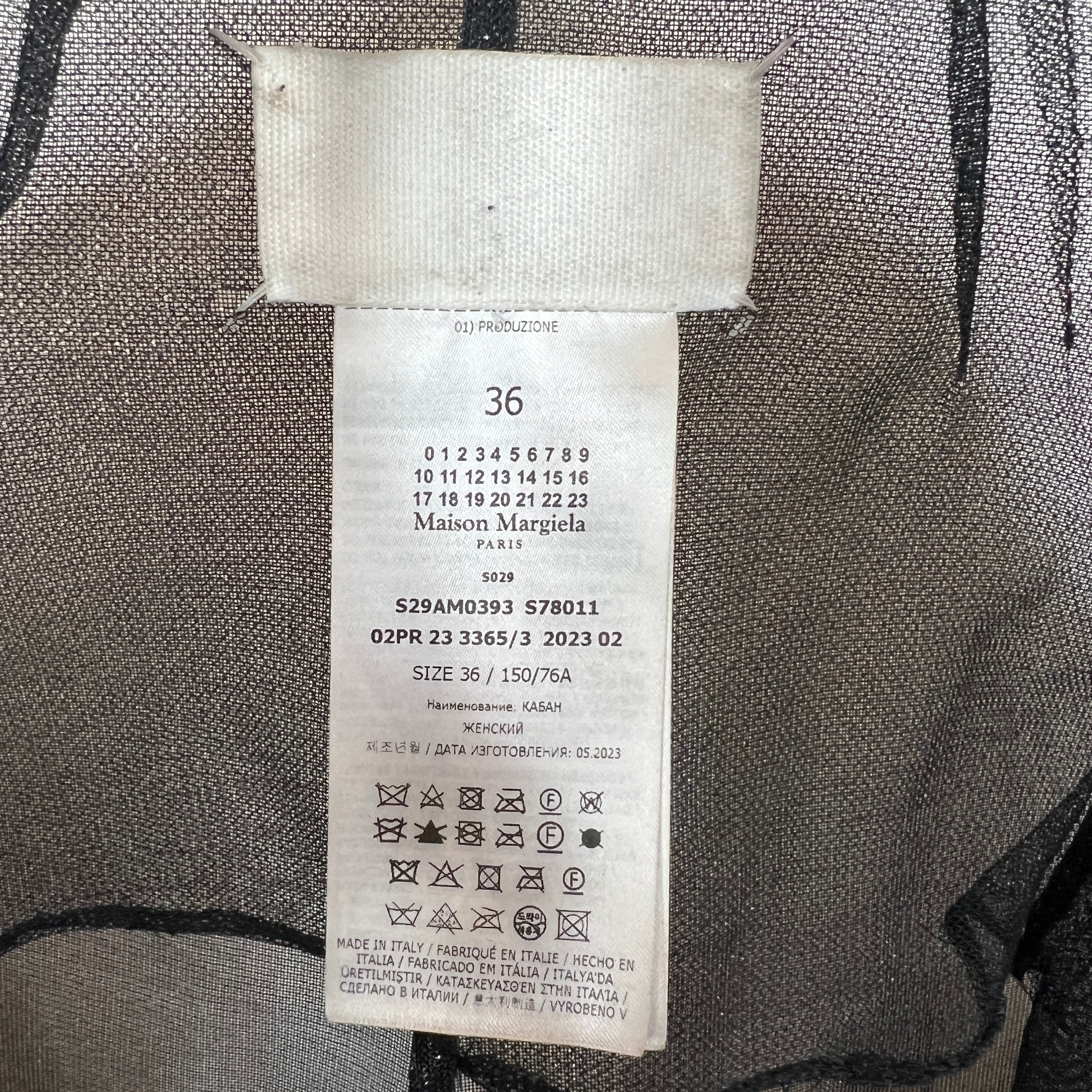 Maison Margiela Oversized Tulle Overcoat - Image 3