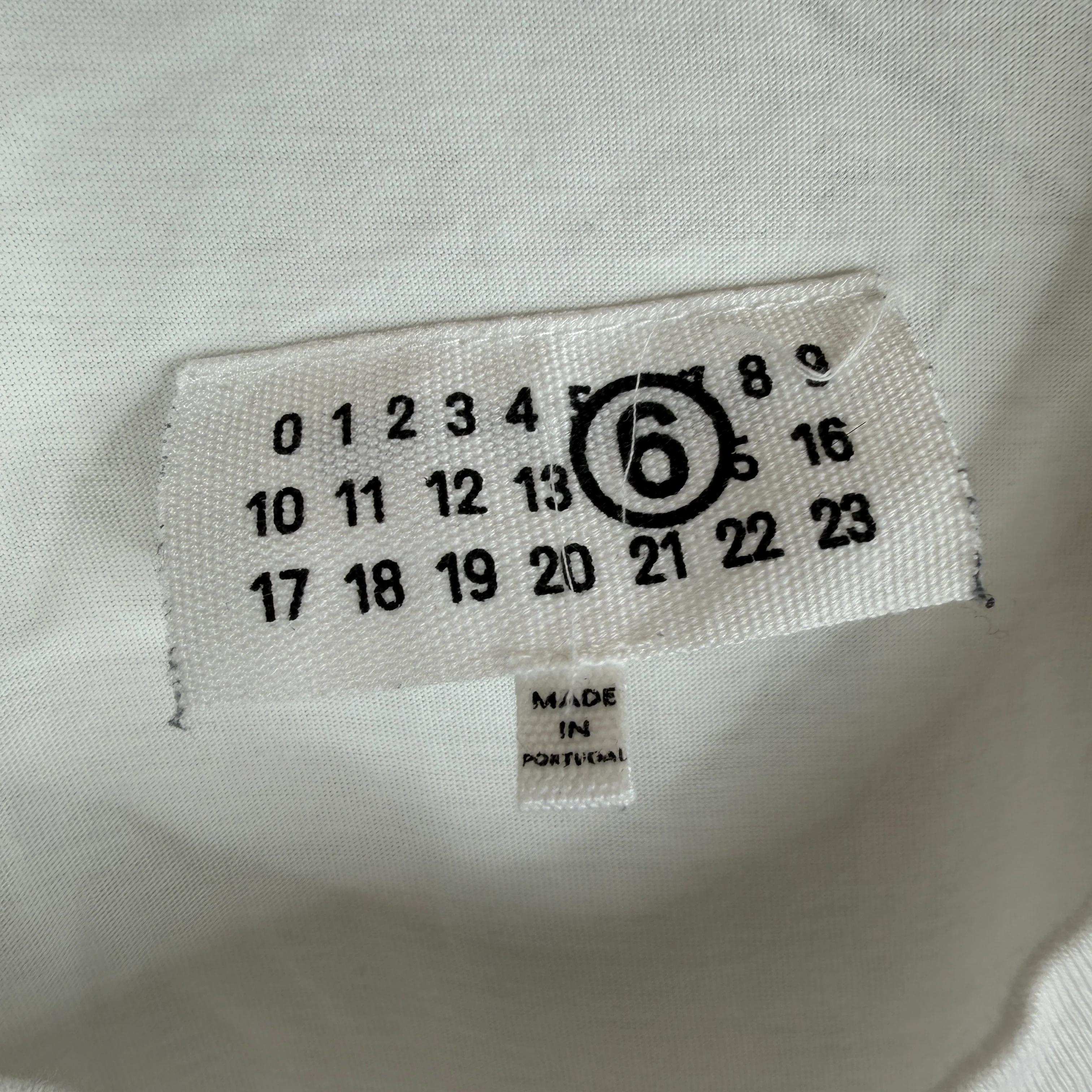 Margiela MM6 Front Tag White Shirt - Image 3