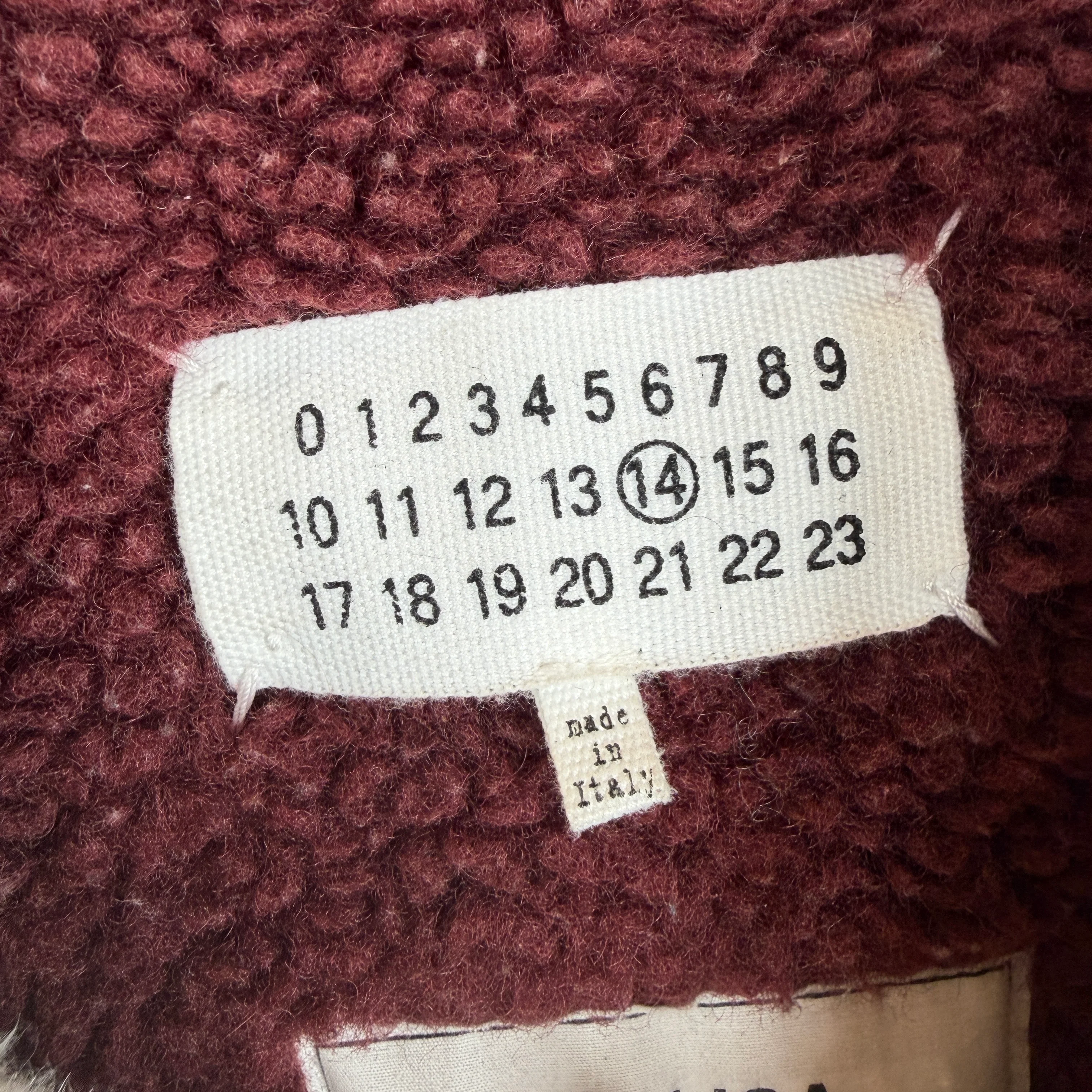 Margiela Patchwork Denim Shearling Jacket - Image 3