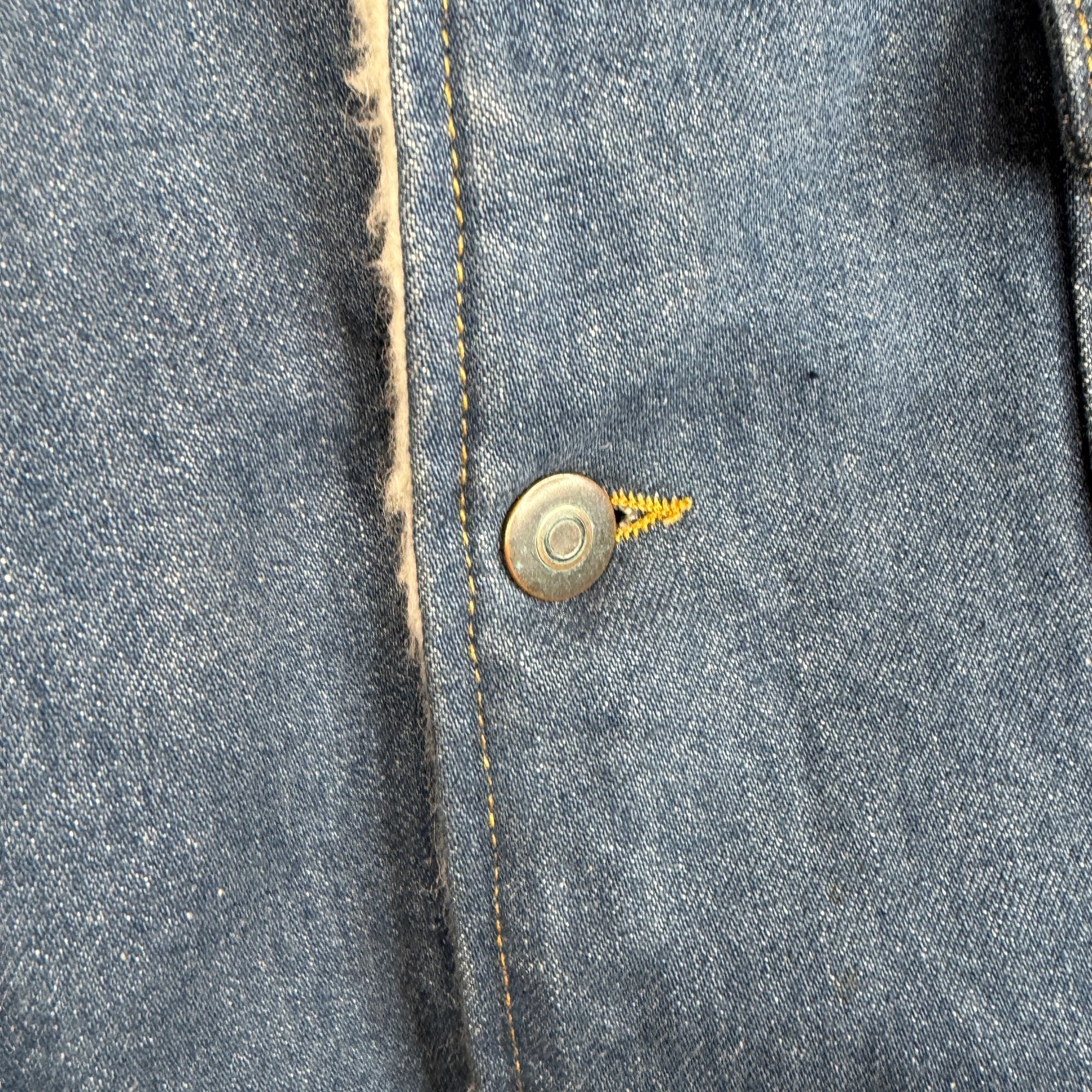 Margiela Patchwork Denim Shearling Jacket - Image 7