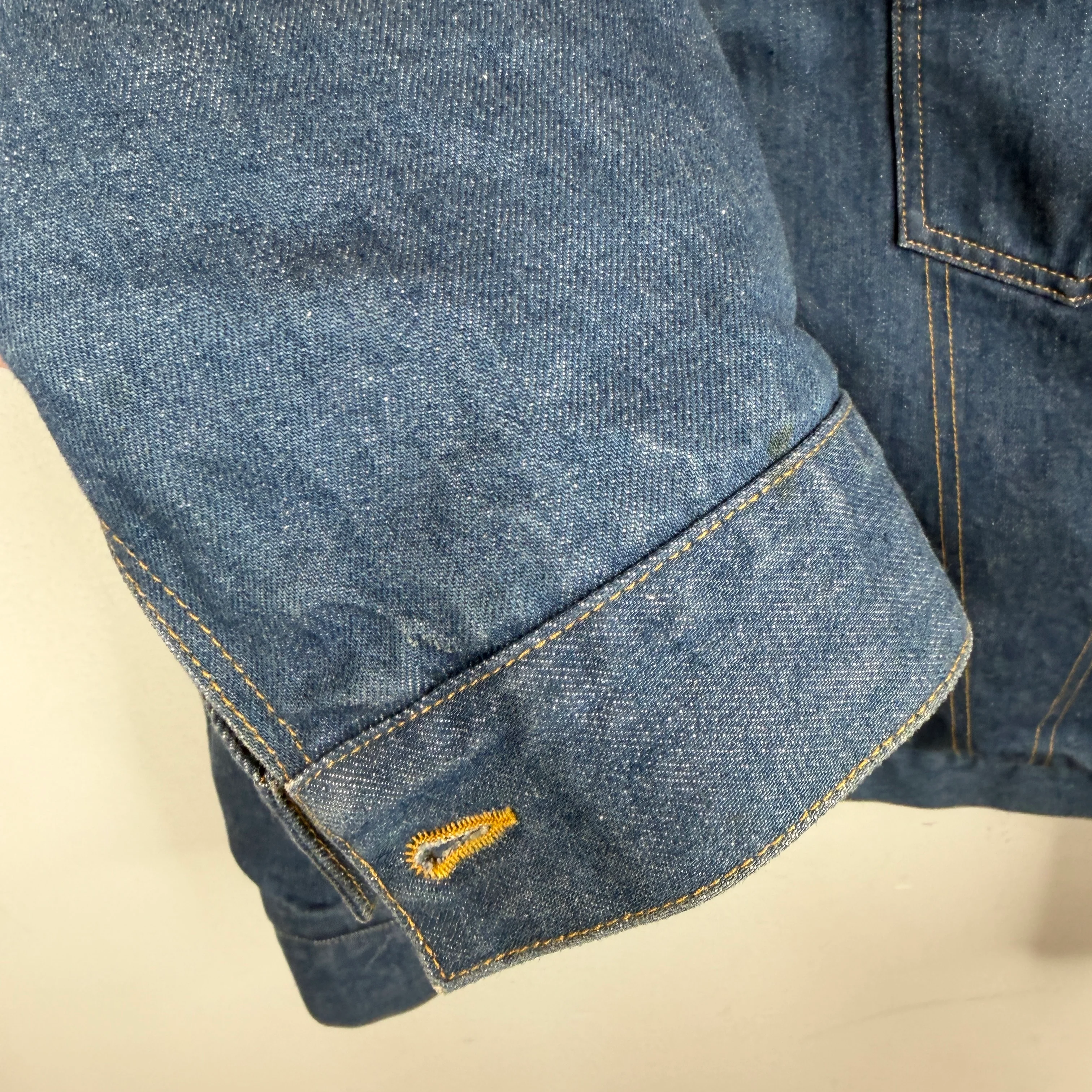 Margiela Patchwork Denim Shearling Jacket - Image 8