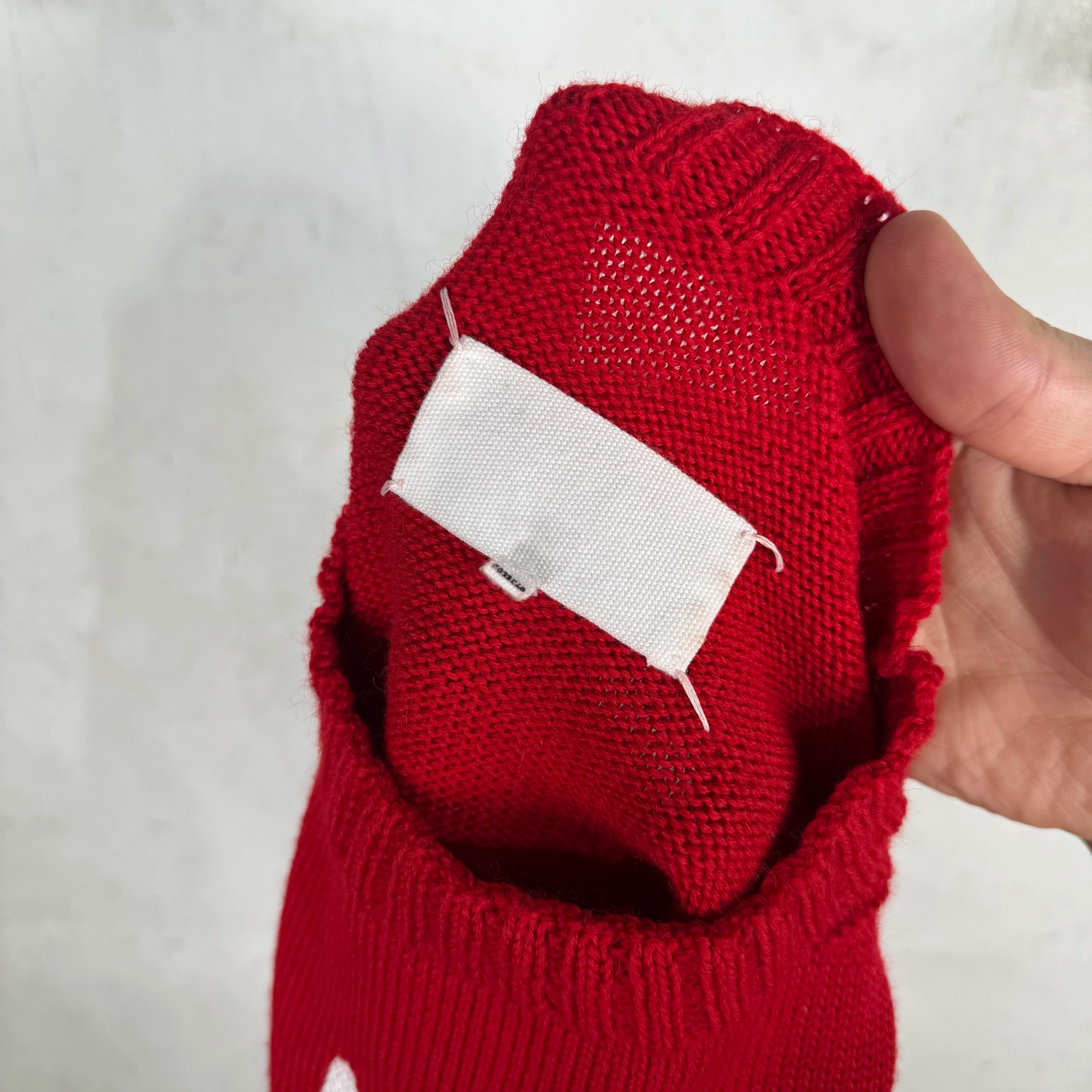 Margiela Red Bunny Wool Sweater - Image 3