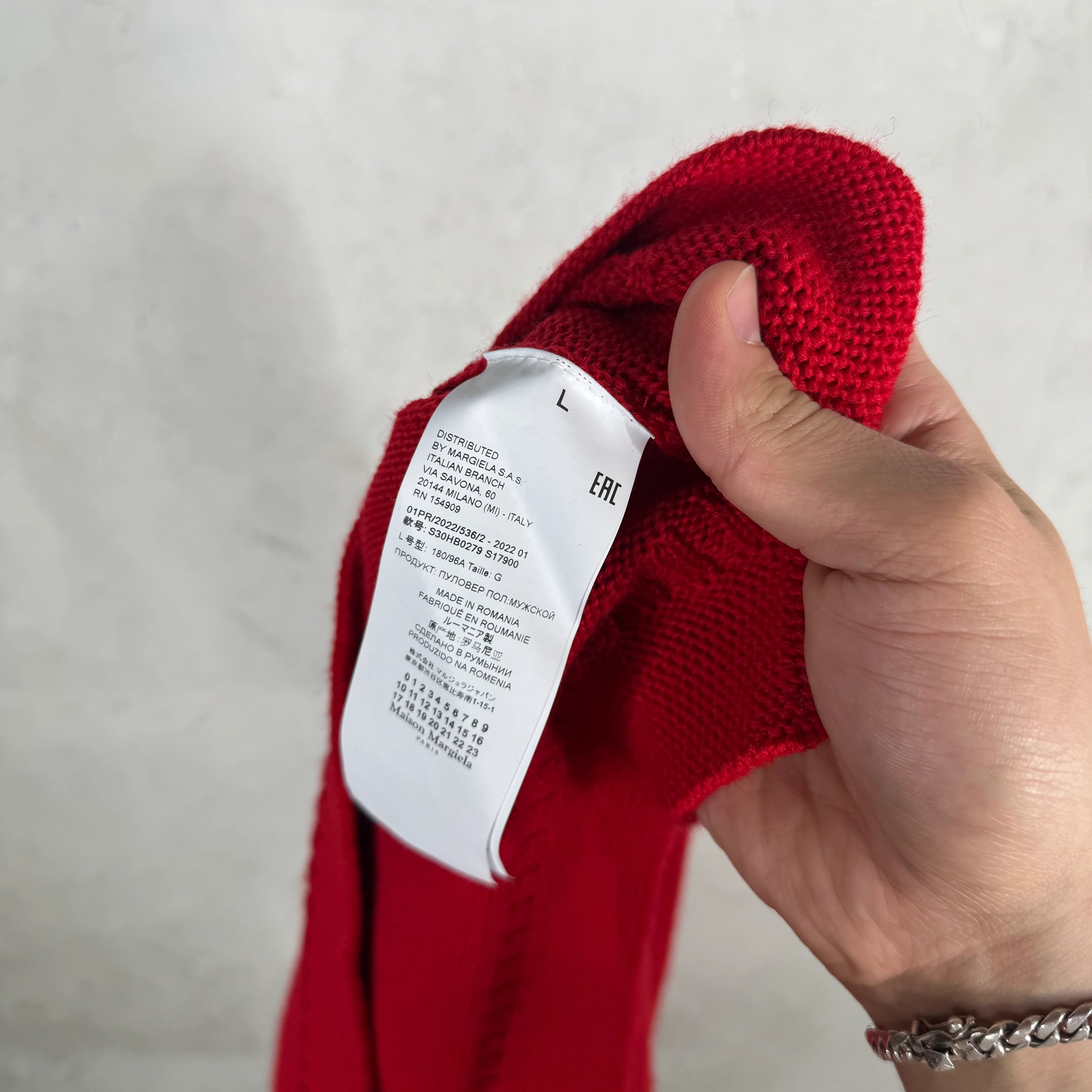 Margiela Red Bunny Wool Sweater - Image 4