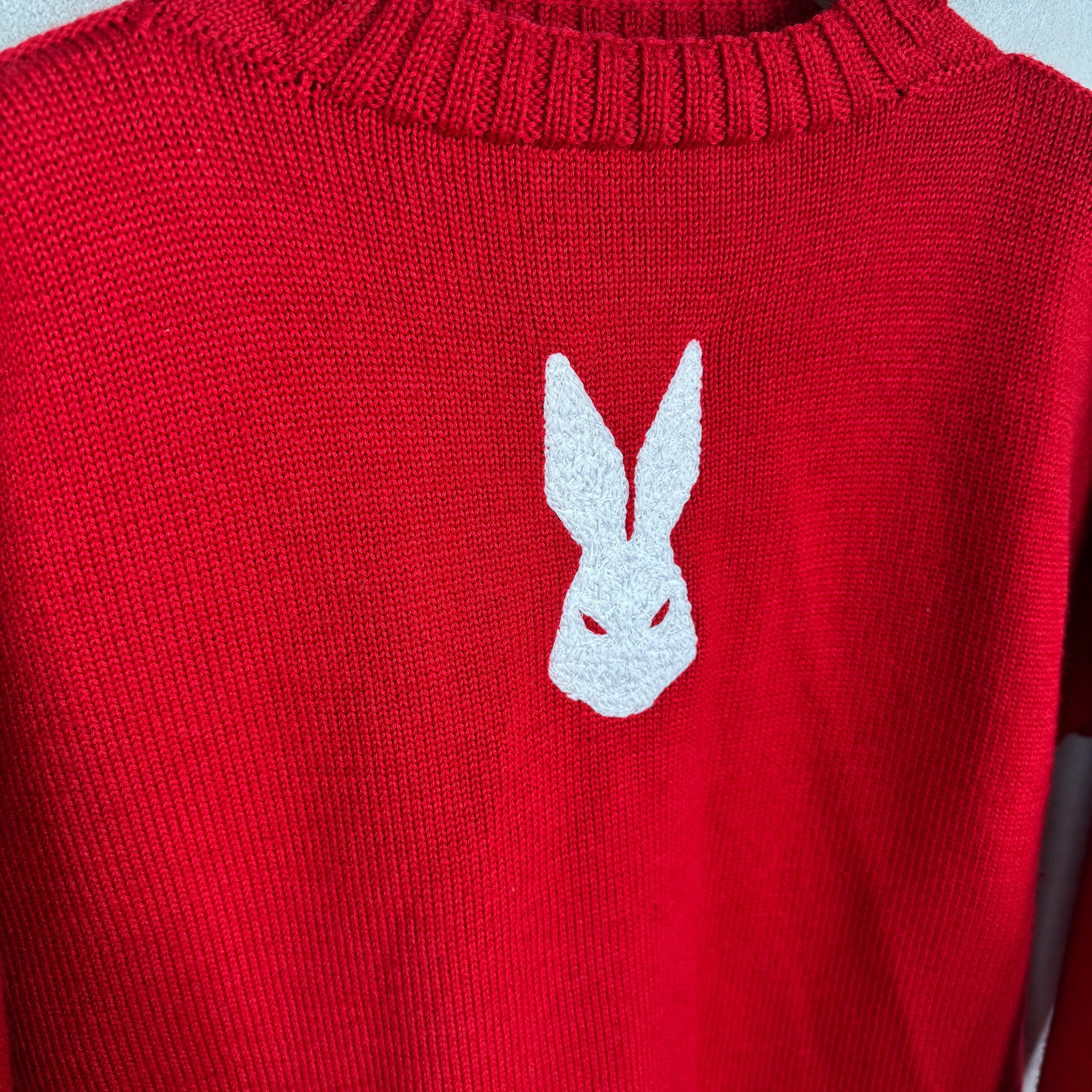 Margiela Red Bunny Wool Sweater - Image 5