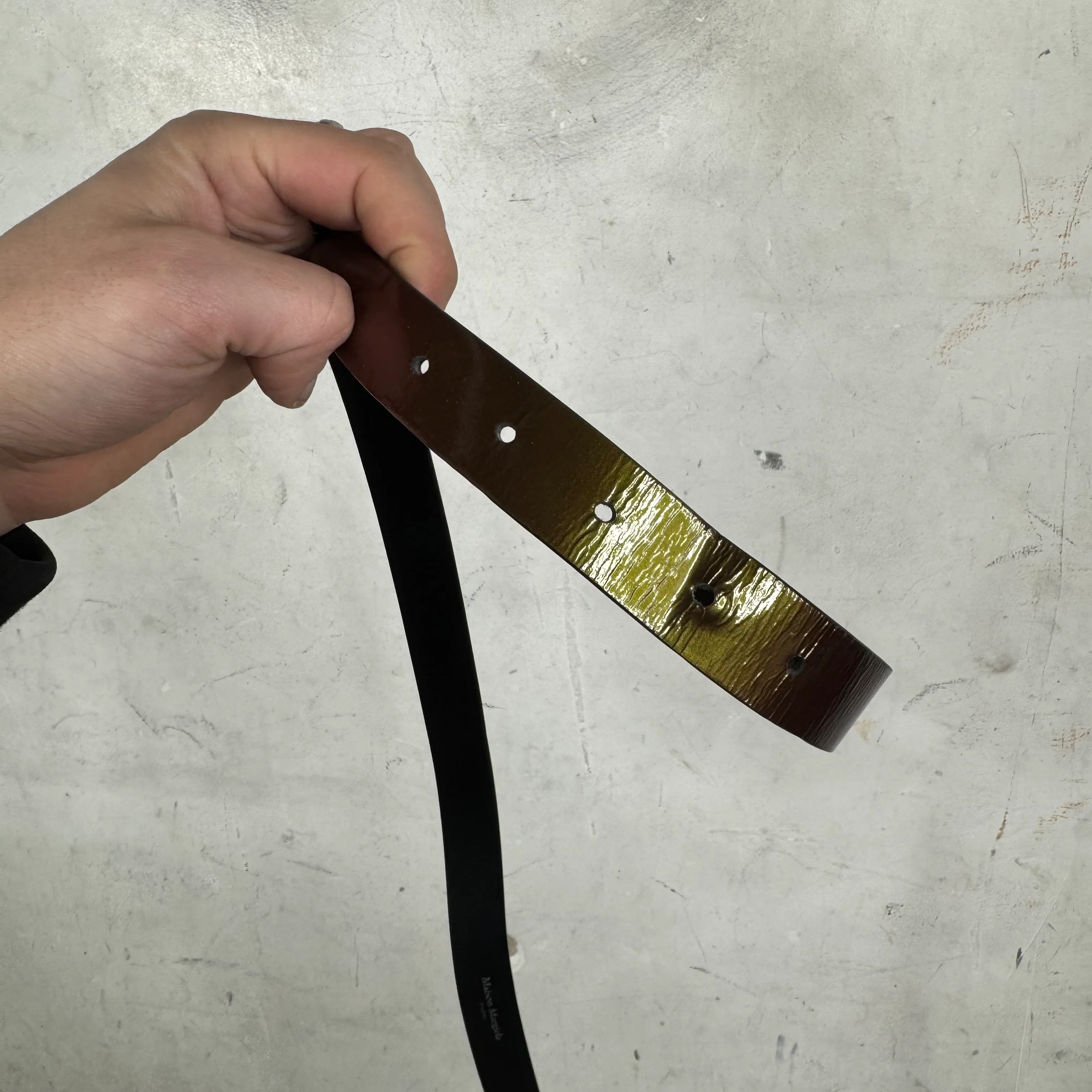 Margiela Skinny Iridescent Belt - Image 4