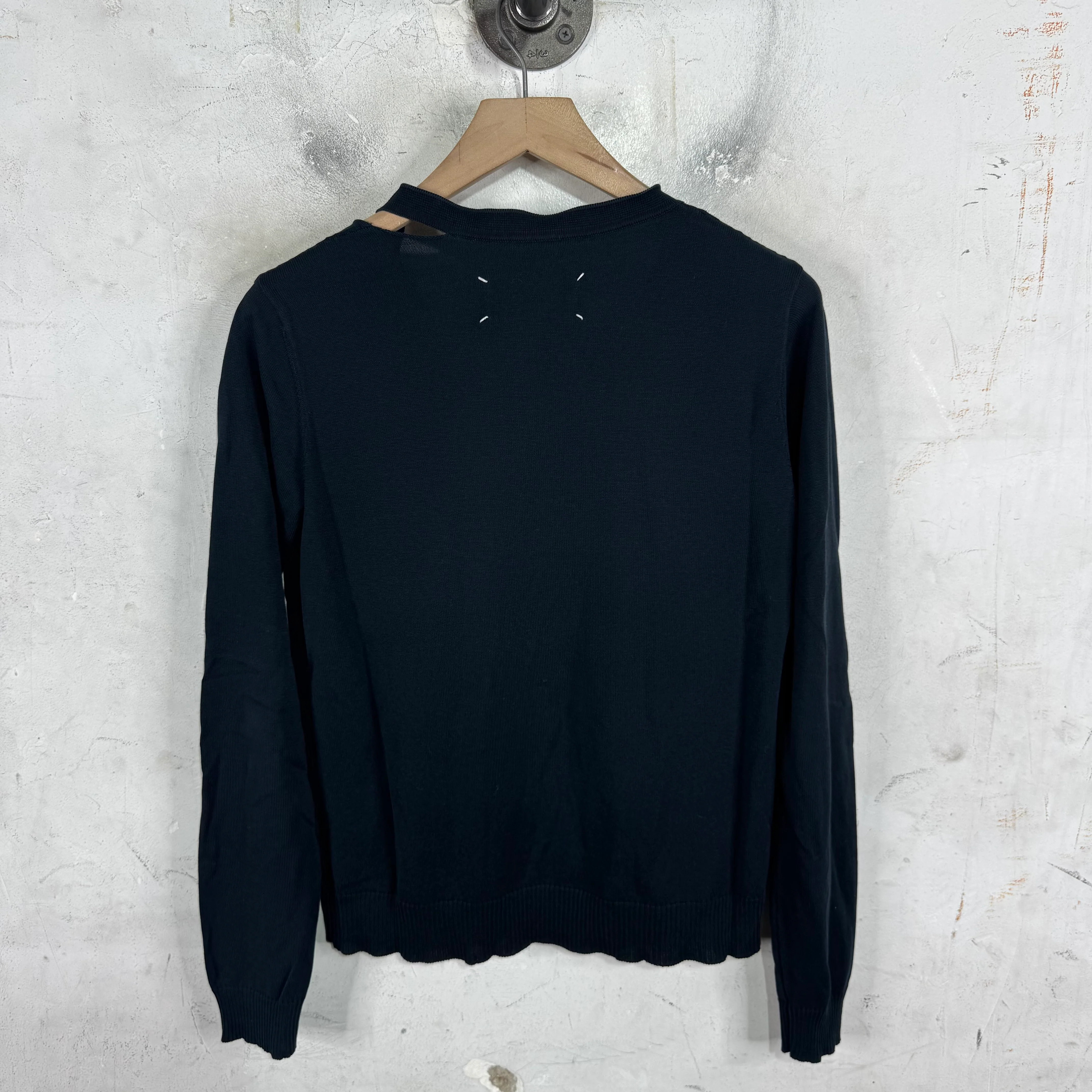 Margiela Slashed V-Neck Sweater - Image 2