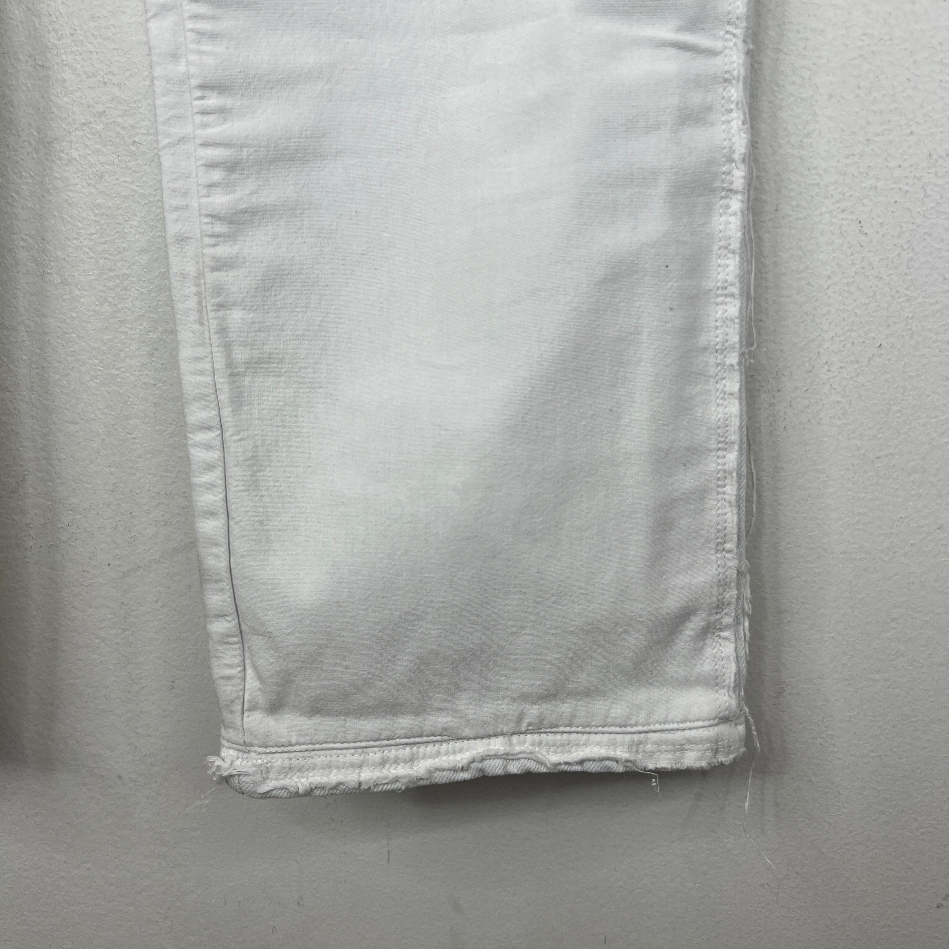 Margiela White Distressed Inside Out Jeans - Image 10