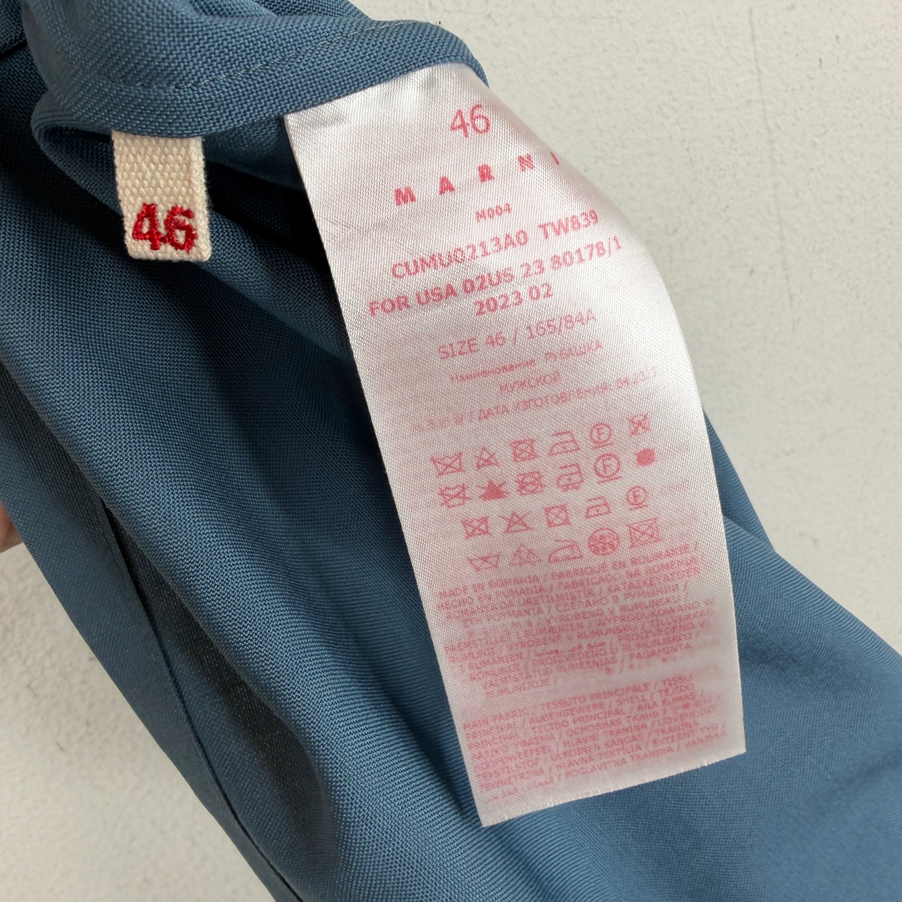 Marni Blue Button Up Shirt - Image 4