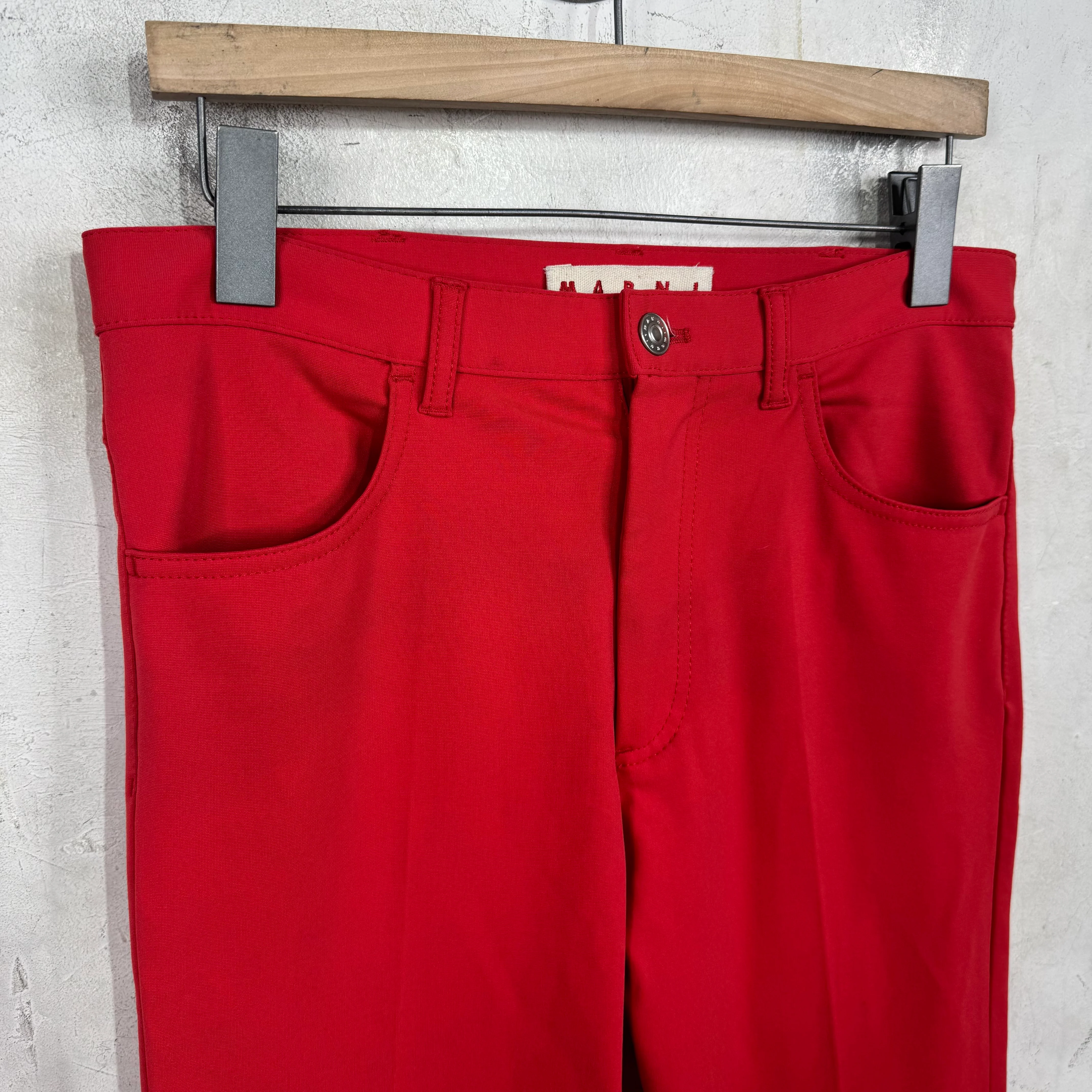 Marni Flared Red Trousers - Image 5