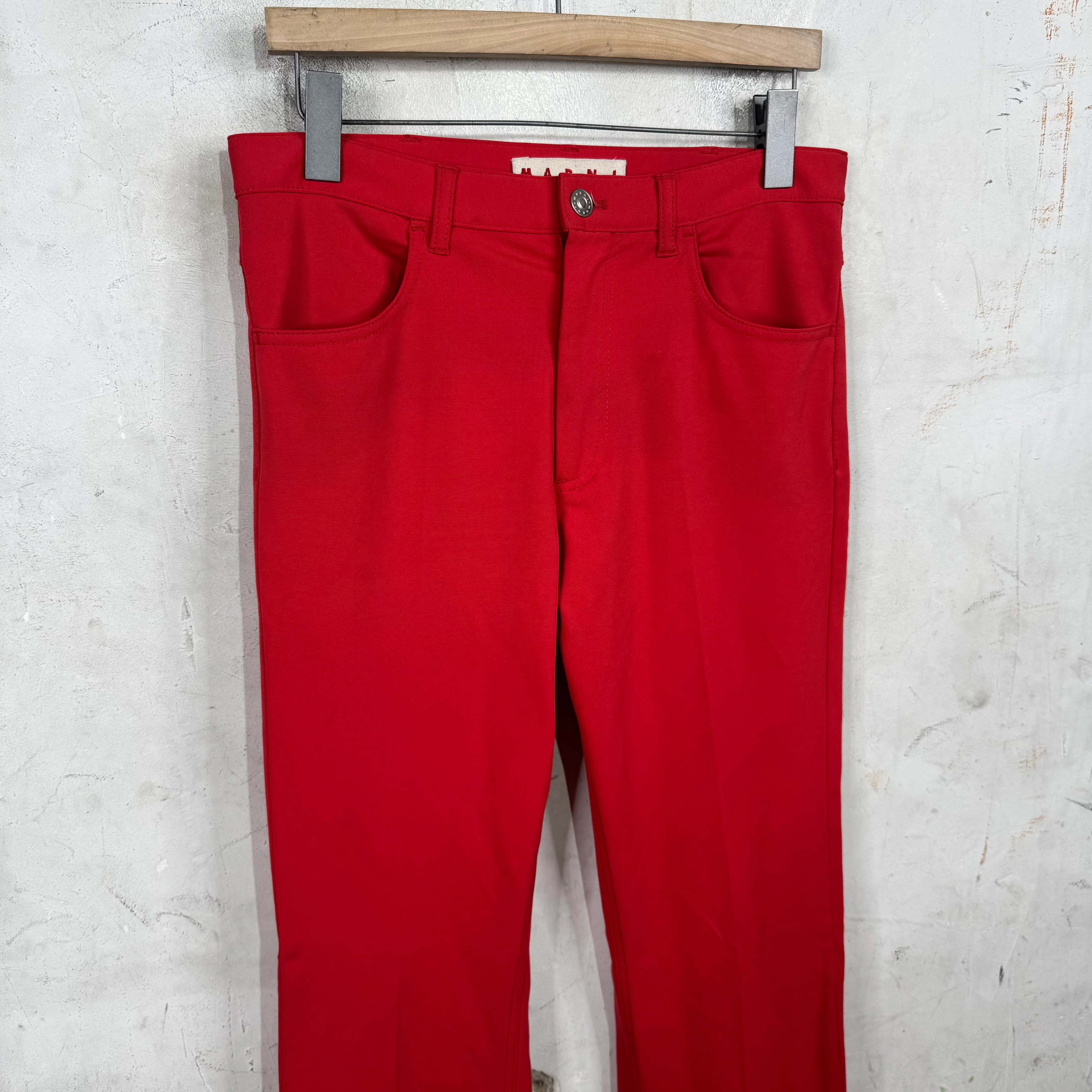 Marni Flared Red Trousers - Image 6
