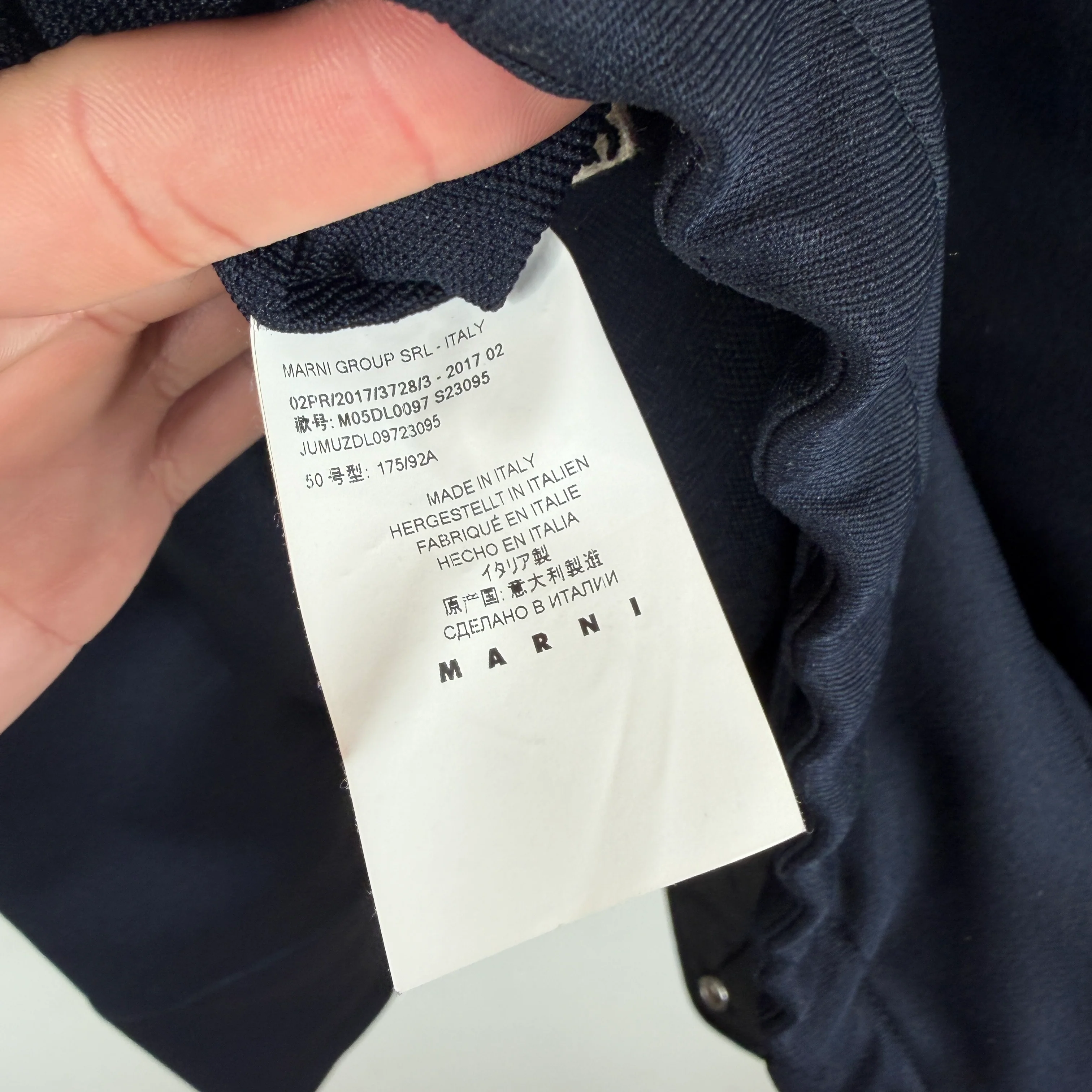 Marni Navy Nylon Work Jacket - Image 5