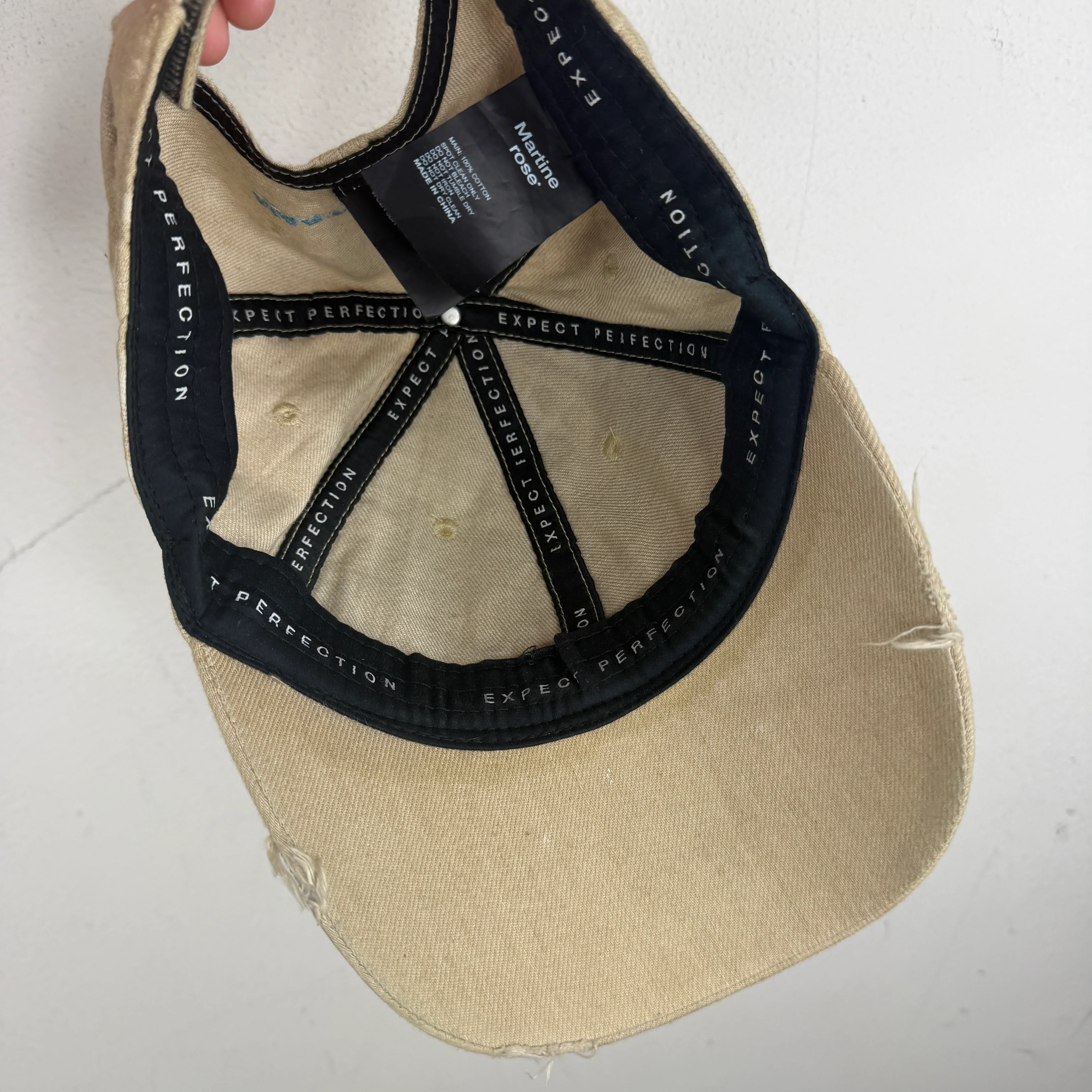 Martine Rose Bleached Crest Hat - Image 5