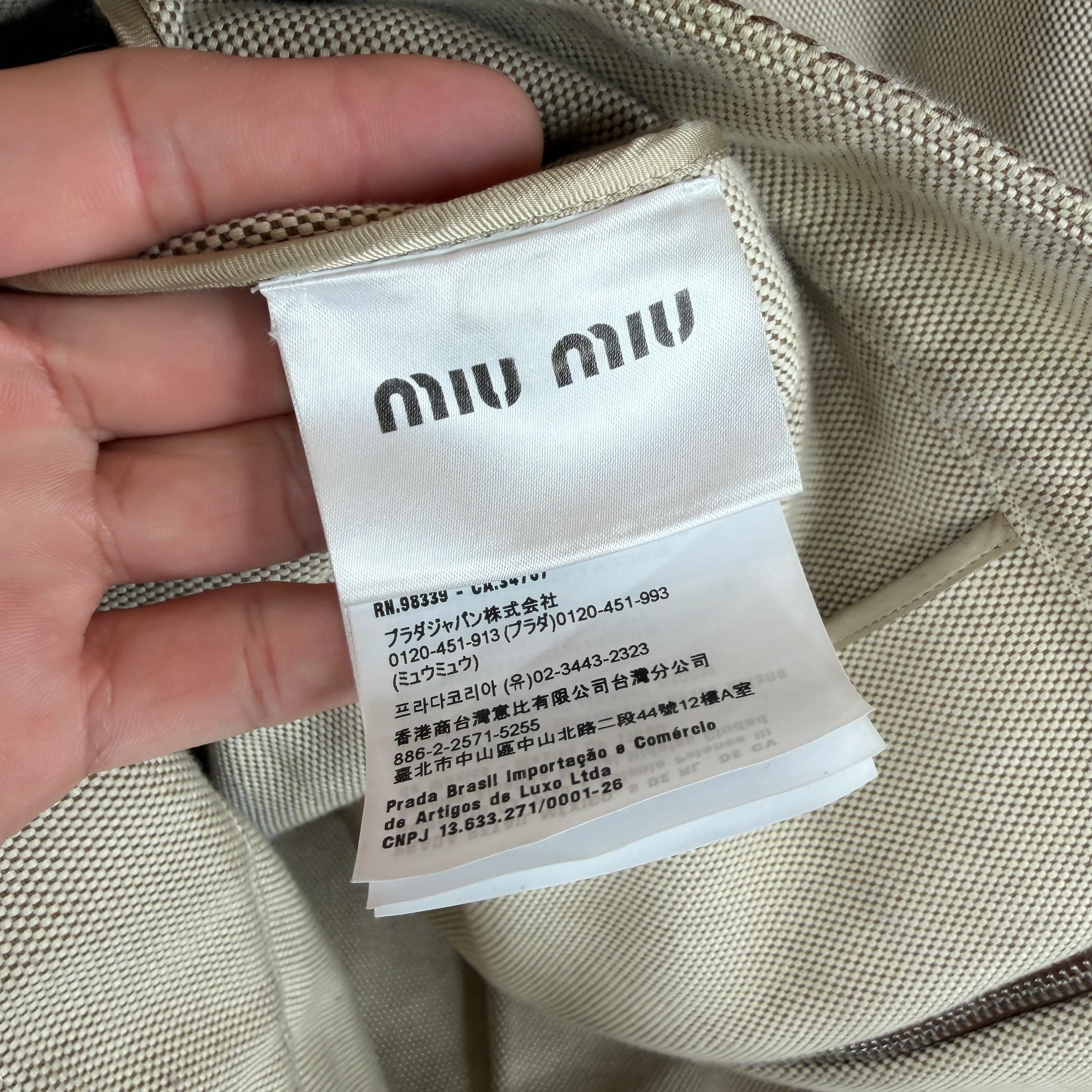 Miu Miu Jacquard Canvas Blouson - Image 4
