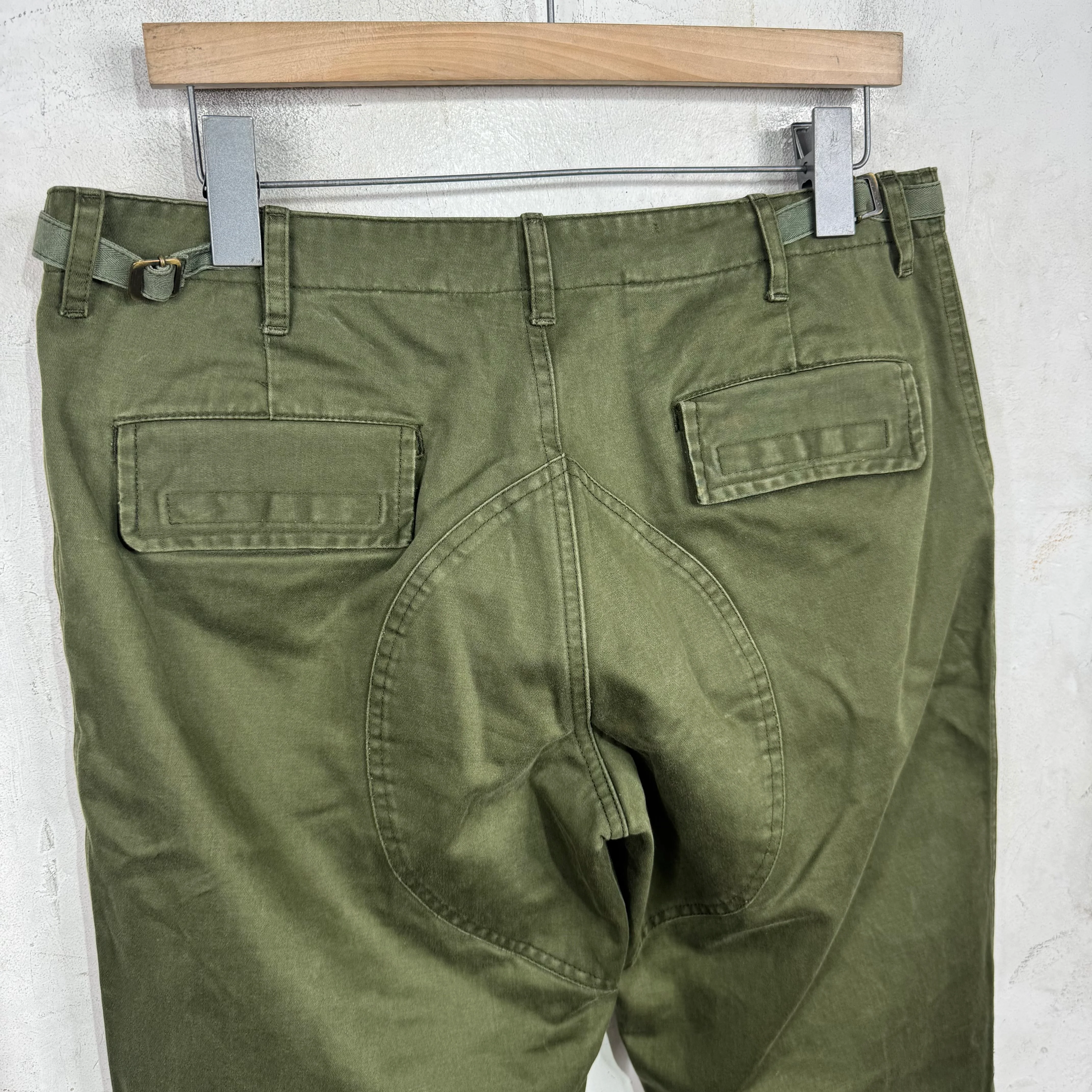 Miu Miu Olive Military Style Pants - Image 8