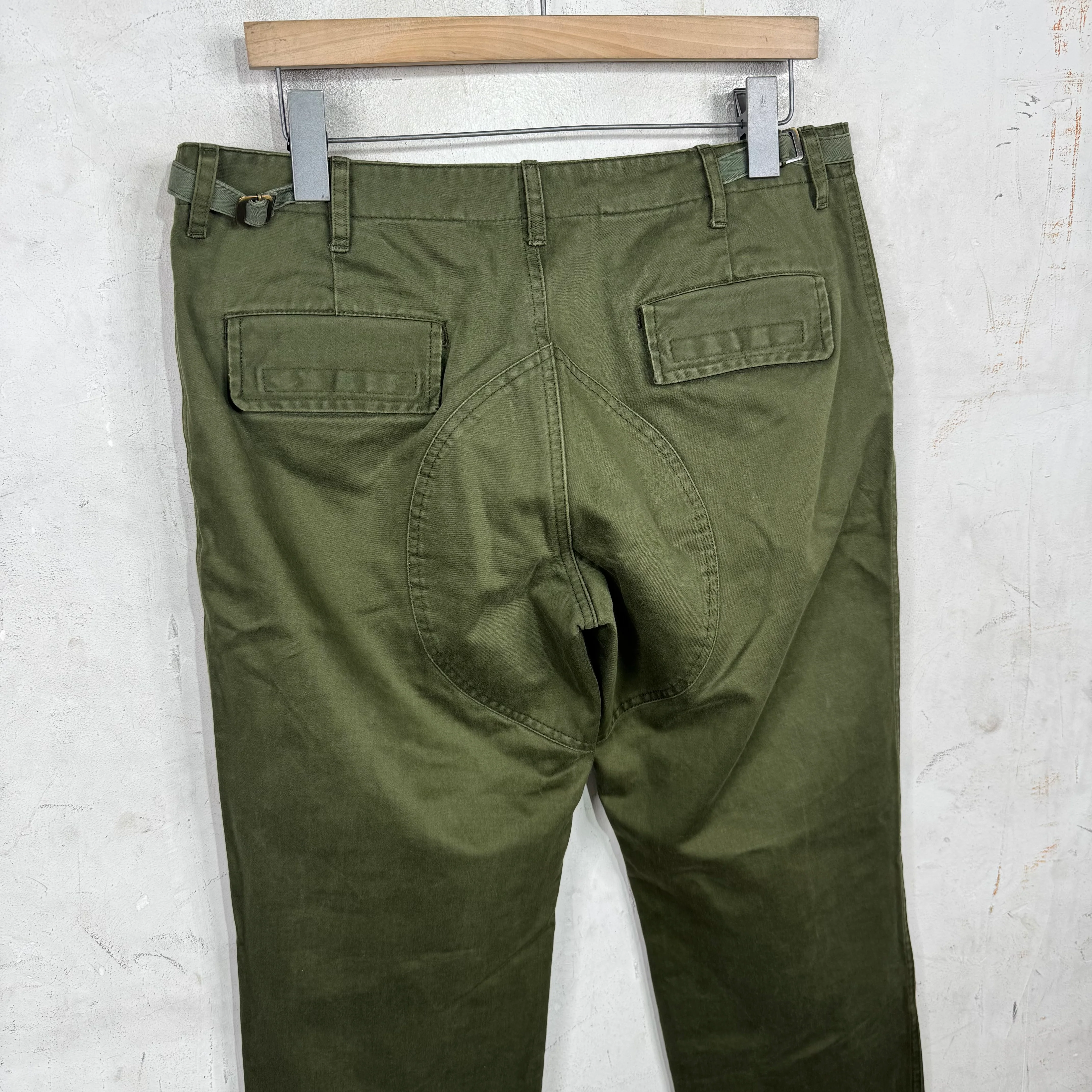 Miu Miu Olive Military Style Pants - Image 9
